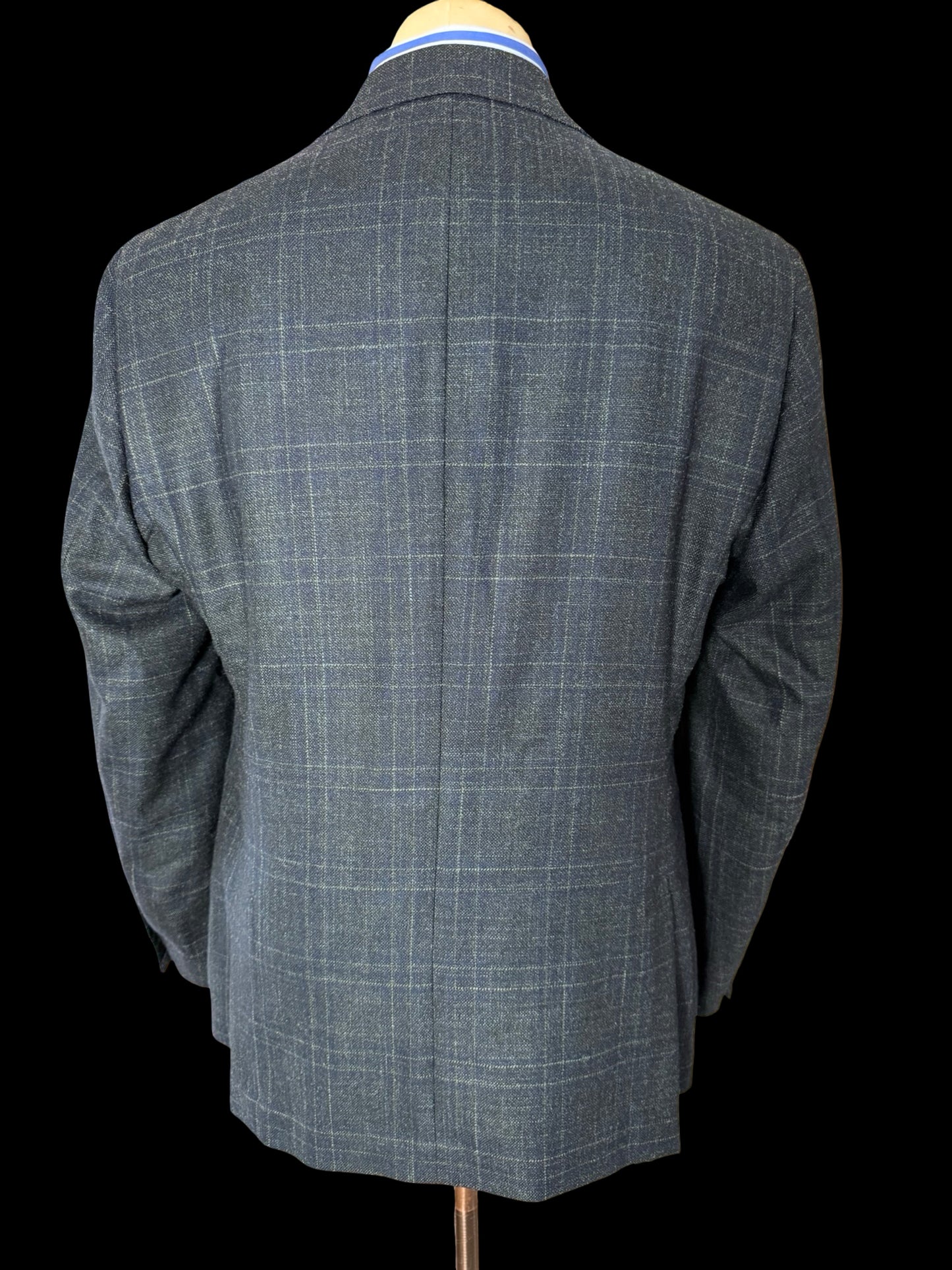 Sartori X Loro Piana Silk Air Double Breasted Sport Coat 44L Teal Wool Silk Cashmere