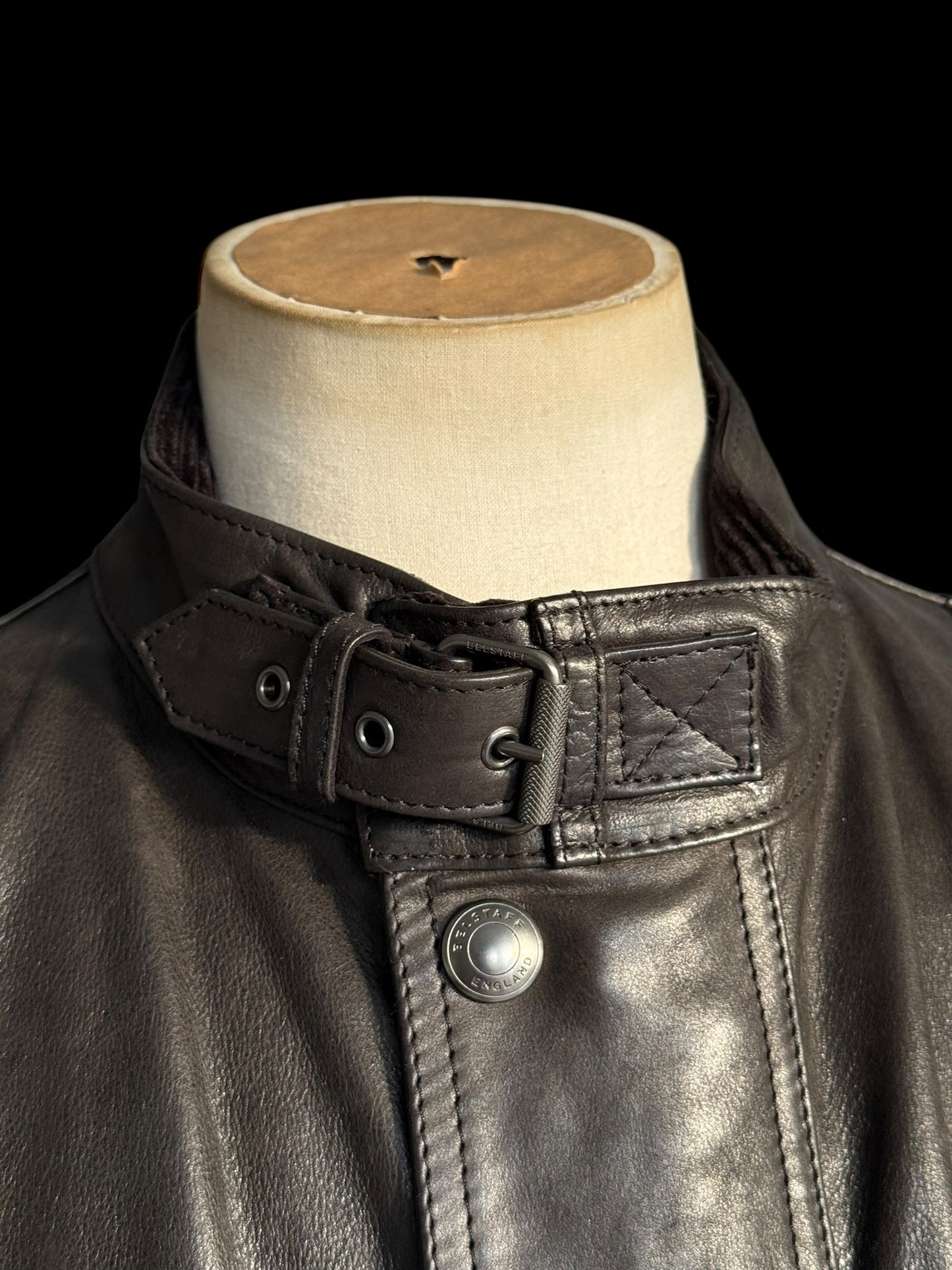 Men’s Belstaff Trialmaster Panther Leather Jacket Size 46” / XXL Black RRP £1350