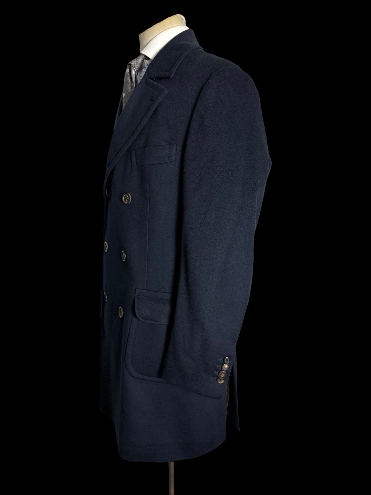 Men’s Brunello Cucinelli Pure Cashmere Double Breasted Overcoat Size IT54 UK44”