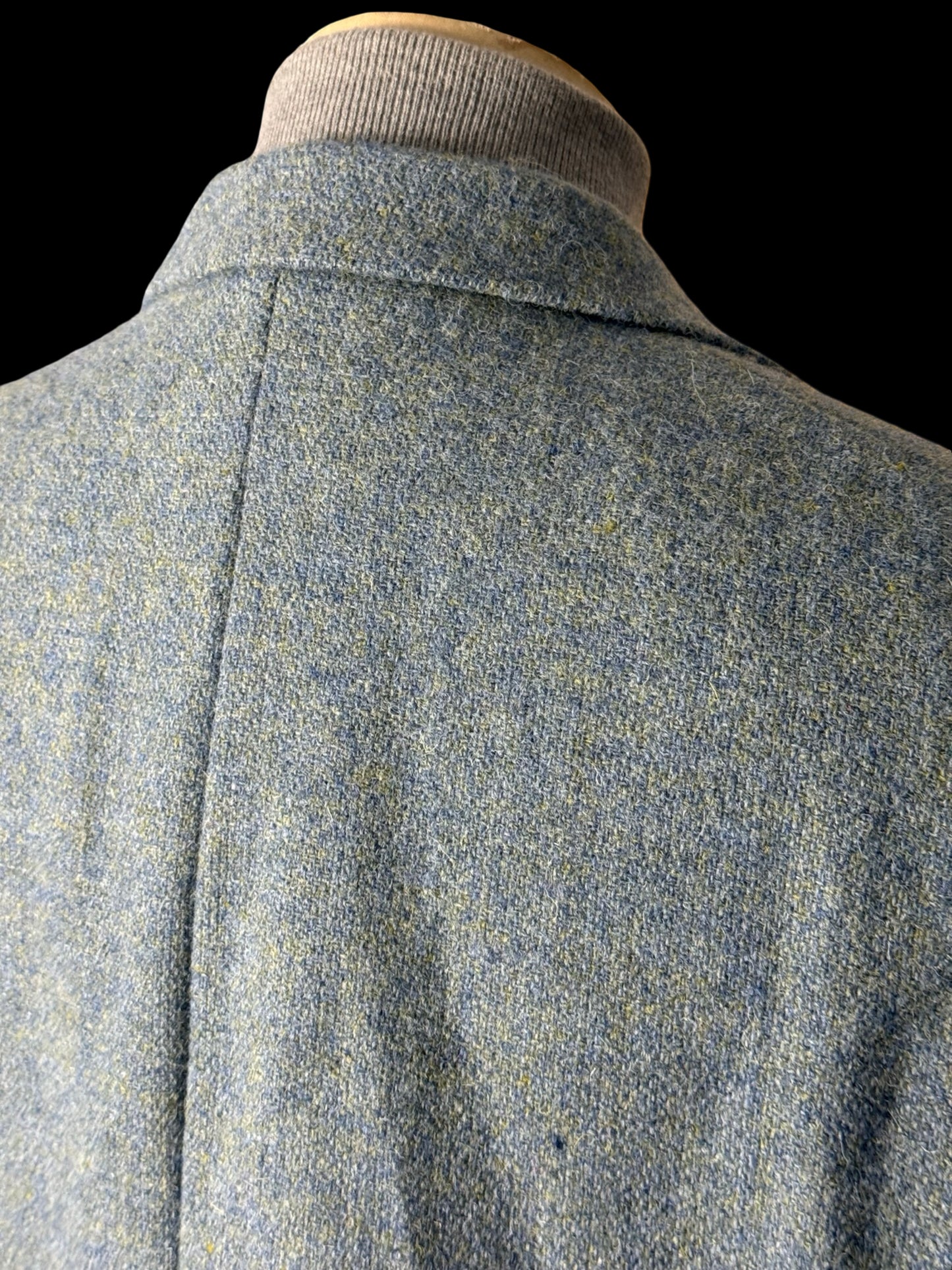 Bespoke Barrington & Ayre Heather Blue Harris Tweed Sport Coat 44L RRP £1095