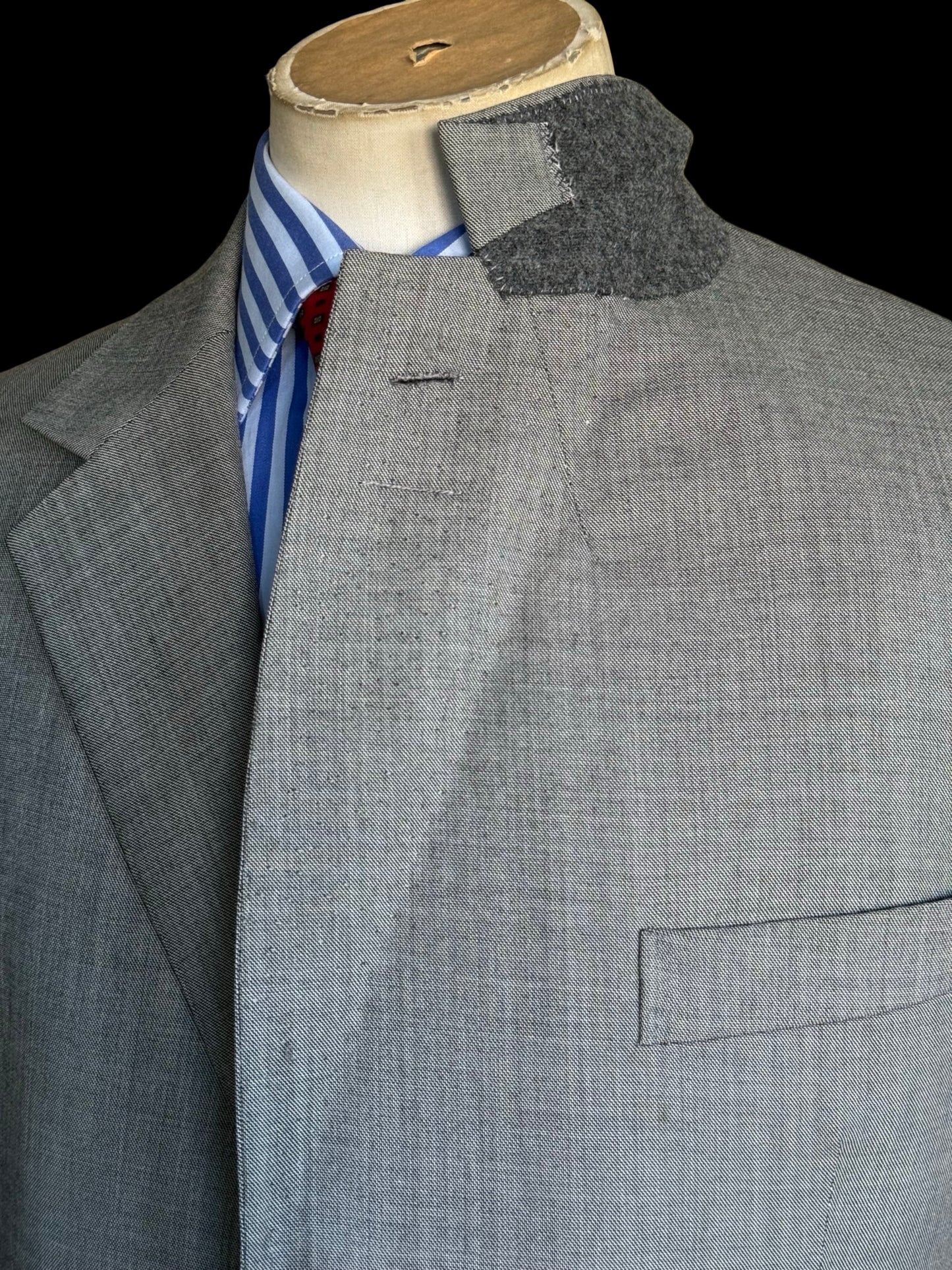 Bespoke John Kent Light Grey Suit 42L /W38L Lightweight Wool Full Canvas Savile Row