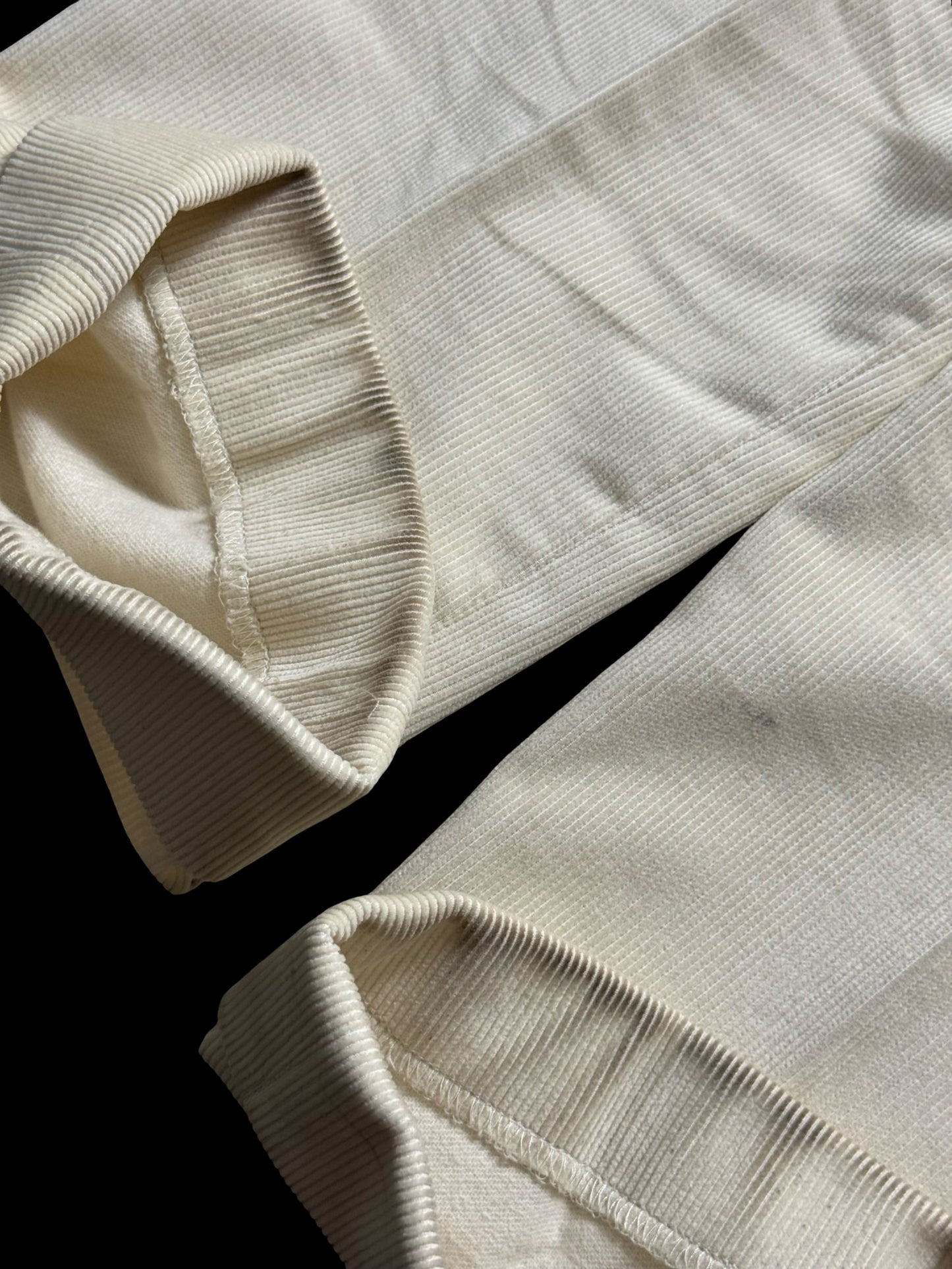 Natalino Off White Corduroy Pleat Front Trousers W30S RRP £180