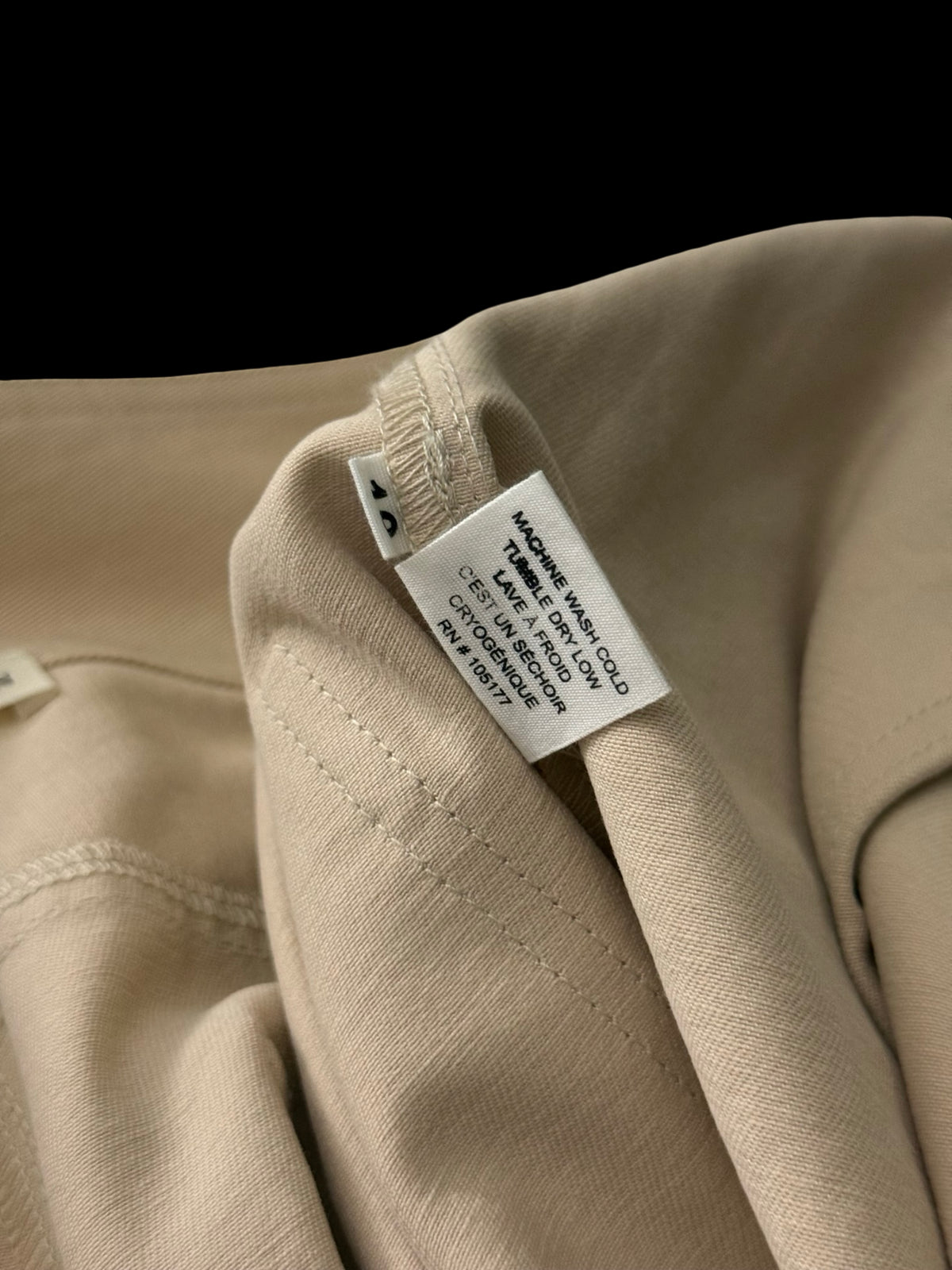 Ulla Johnson Neutral Stone Carrot Wide Leg Trousers US10 UK14