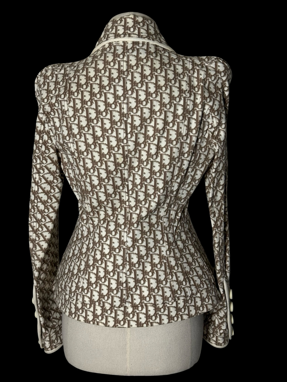 Christian Dior John Galliano SS2005 Monogram Jacket UK10 IT42 Belted Archival