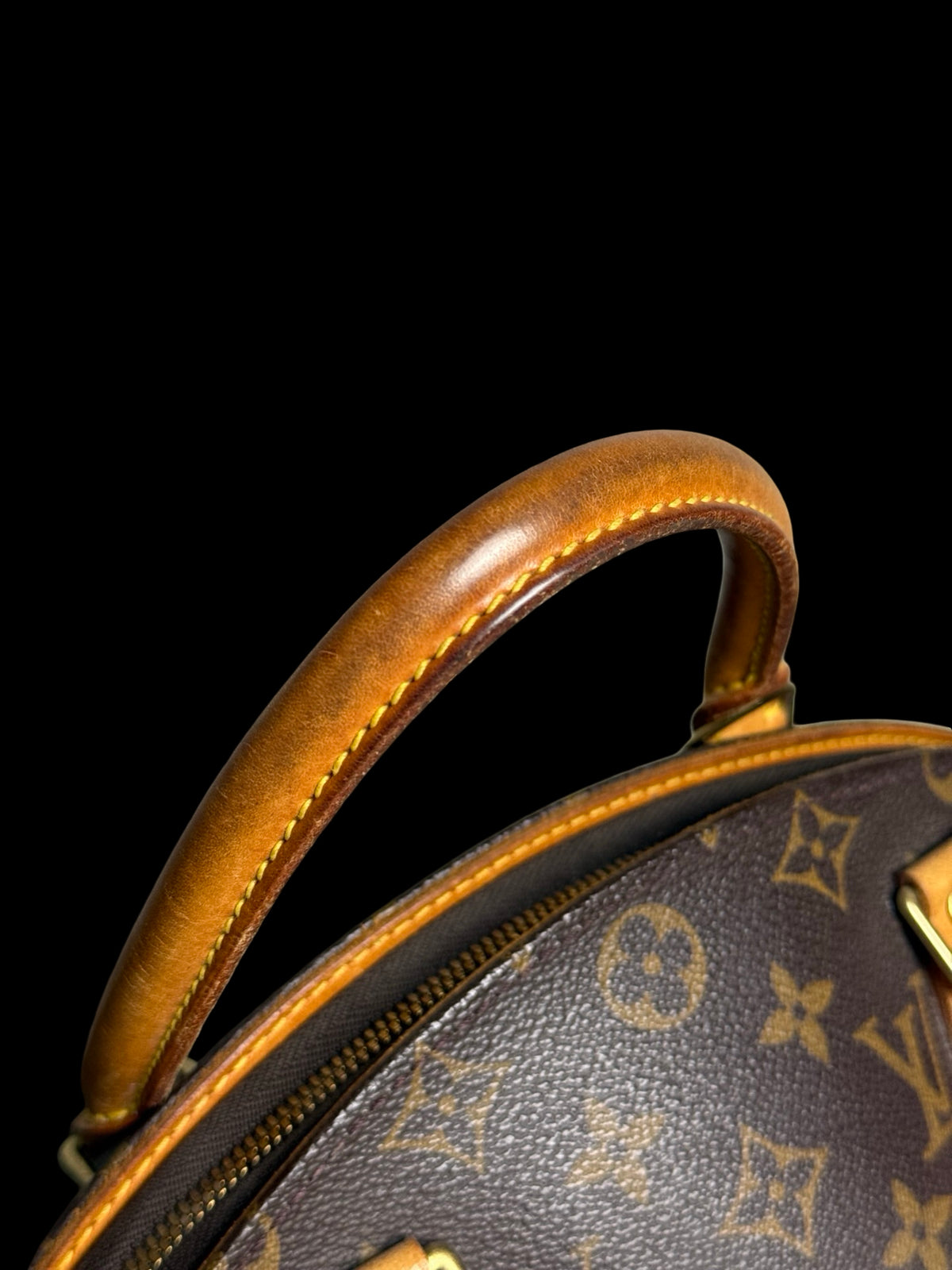 Louis Vuitton Ellipse MM Monogram Canvas Top Handle Bag Vintage 1998