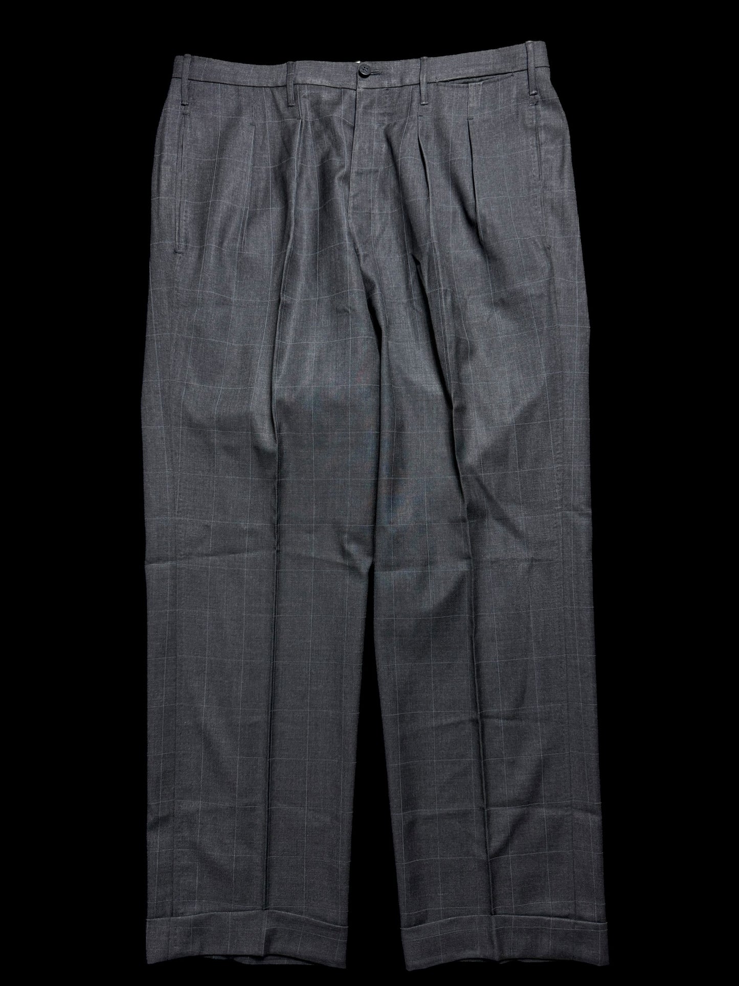 Bespoke Tommy Giulio Caraceni Grey Check Suit 43S/ W34” Lightweight Wool