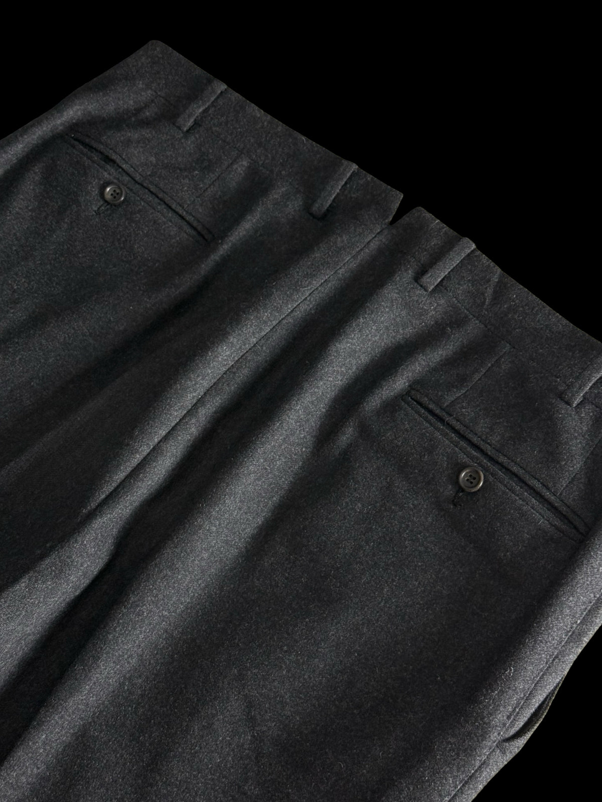 Canali Charcoal Grey Flannel Suit 46L / W38L Silver Label RRP £1.8k