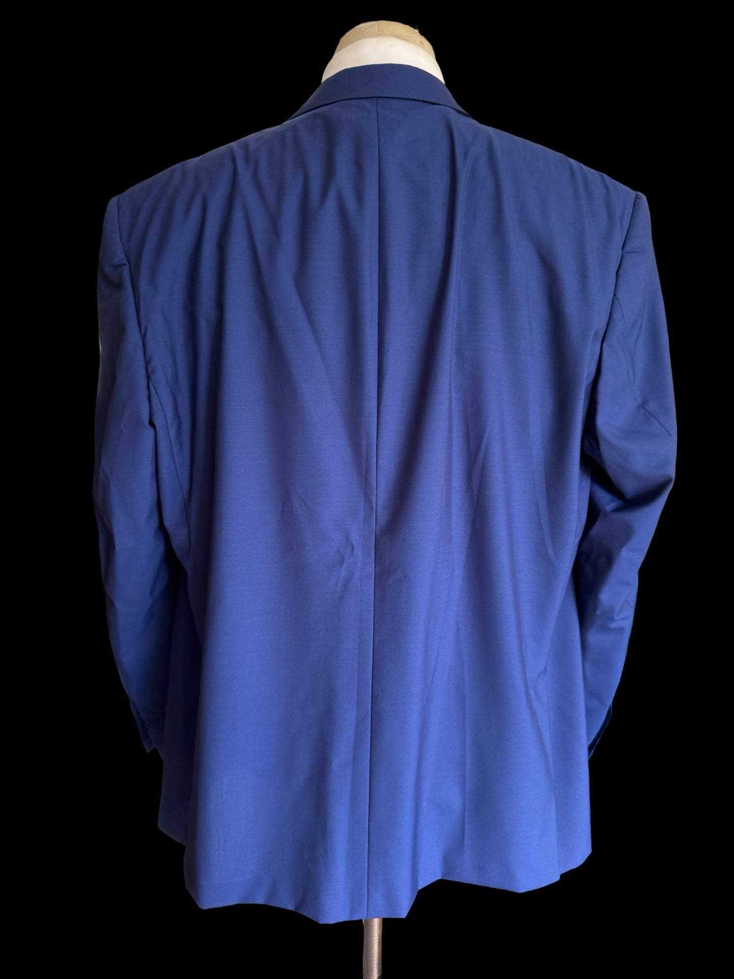 Corneliani Su Misura Royal Blue Suit 48R / W44R MTM Bespoke 15.75 Micron