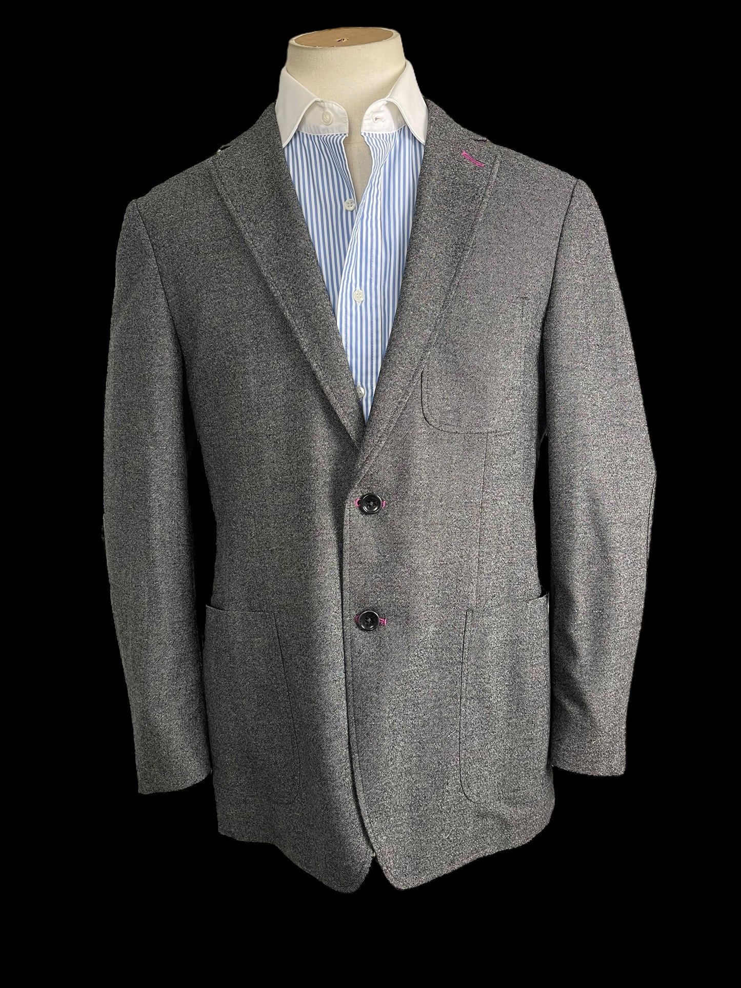 Jasper Littman Savile Row Casual Blazer Jacket 42” Made 2 Measure Swacket Patch