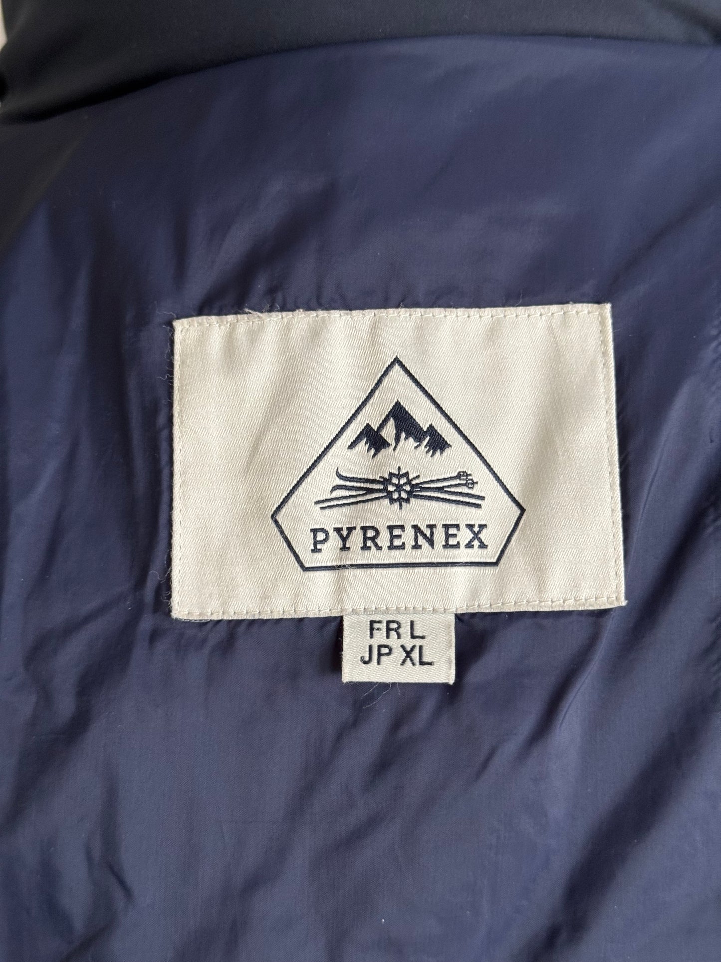 Men’s Pyrenex Down Jacket Size Large Navy & Rosignol Hat & Ski Gloves