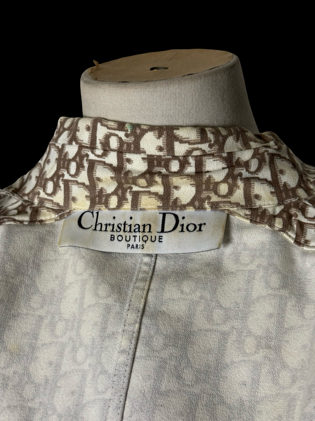 Christian Dior John Galliano SS2005 Monogram Jacket UK10 IT42 Belted Archival