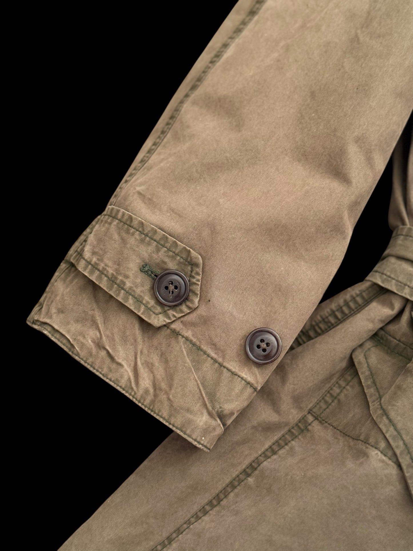 Vintage Polo Ralph Lauren M-47 Military Style Parka Size Large Belted & Liner