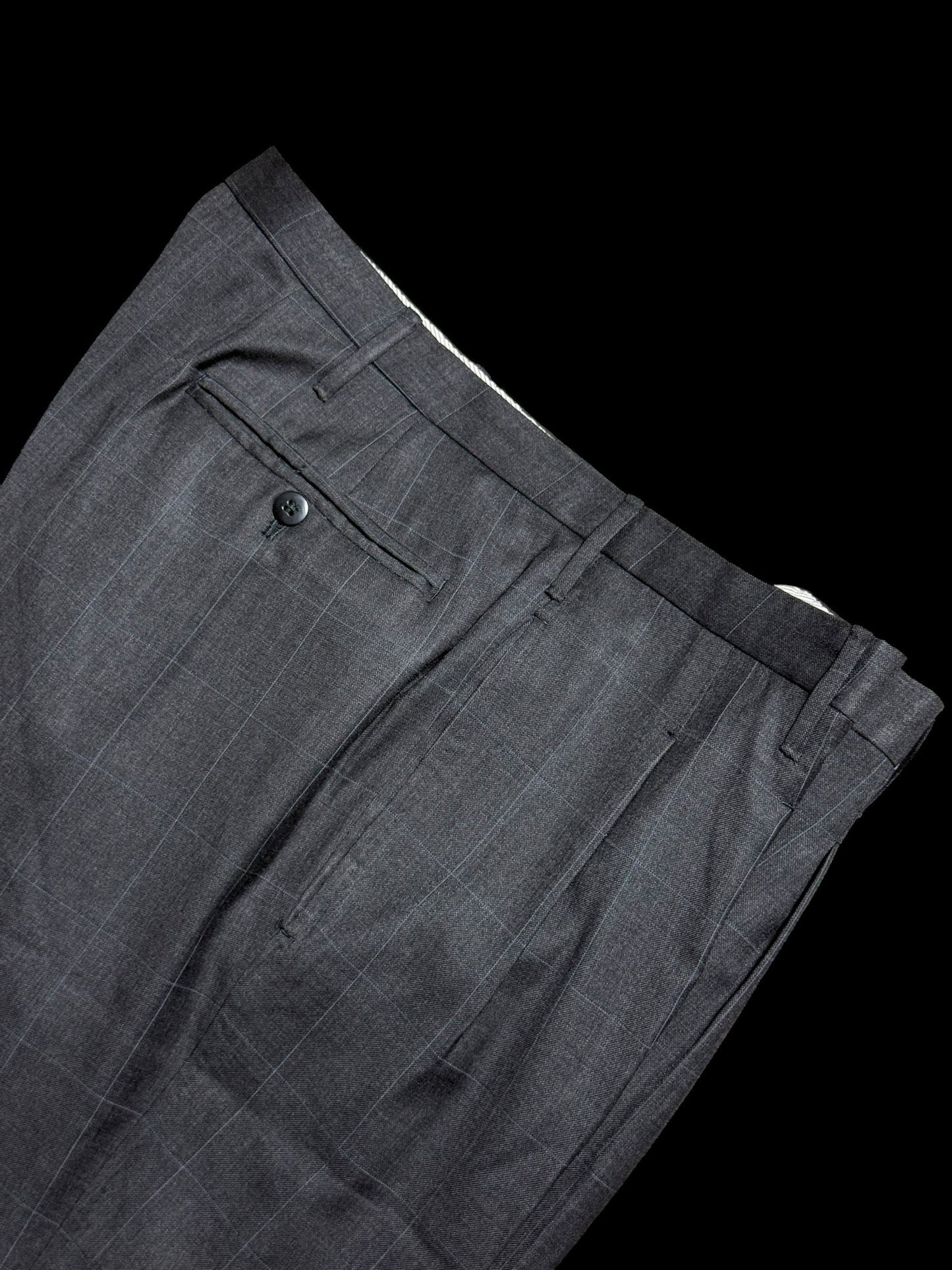 Bespoke Tommy Giulio Caraceni Grey Check Suit 43S/ W34” Lightweight Wool