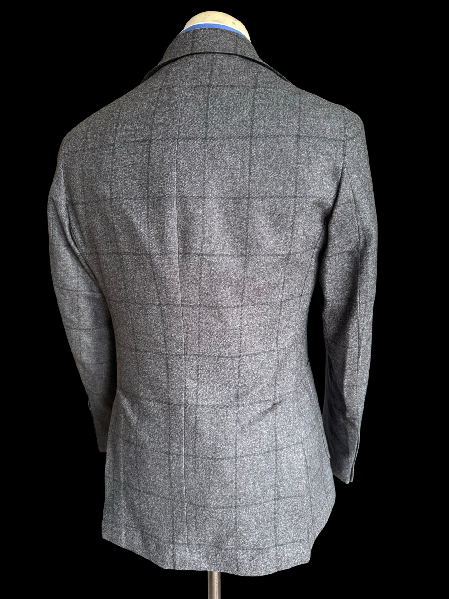 BNWT Natalino Mid Grey Flannel Sport Jacket 36R Wool Cotton Cashmere RRP £470