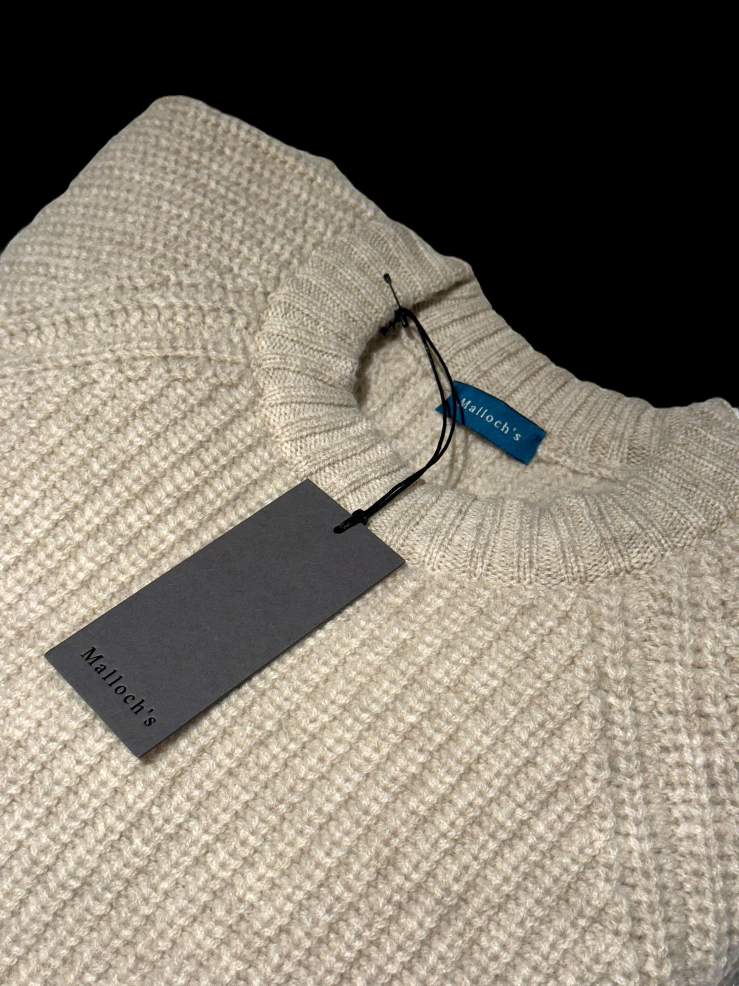 BNWT Malloch’s Kielder Fisherman’s Knit Jumper Size XS RRP £285