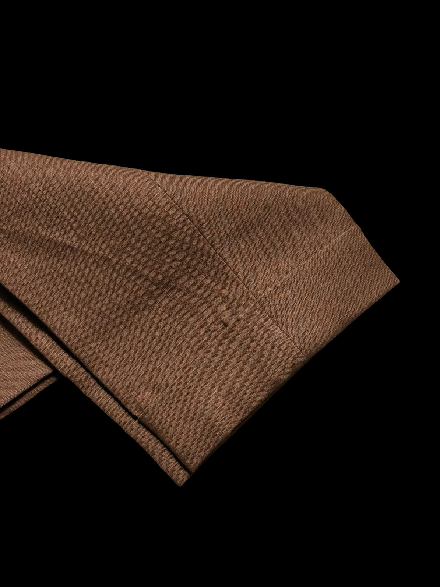 Natalino Single Pleat Tobacco Irish Linen Trousers W30S Side Adjusters RRP £200