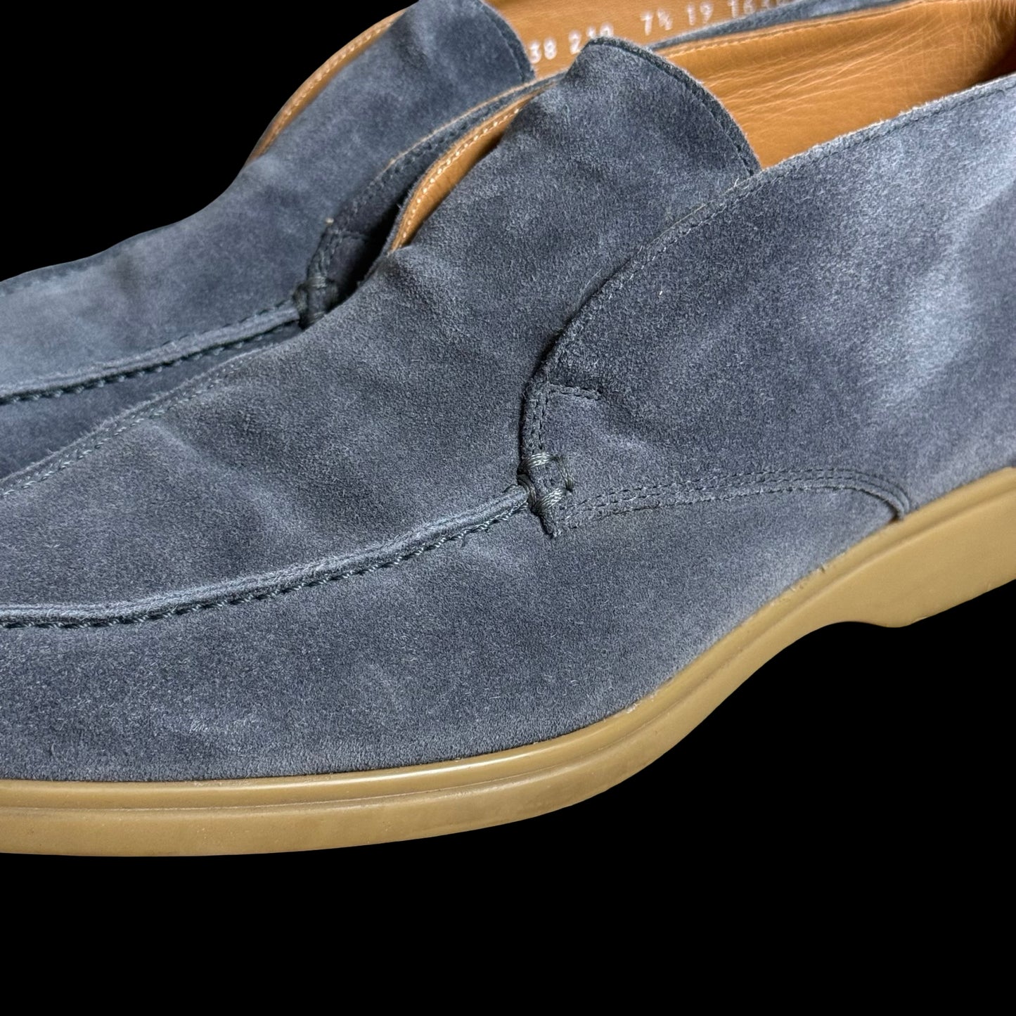 Men’s Stemar Suede Chukka Ankle Shoes UK 7.5 Blue Made In Italy