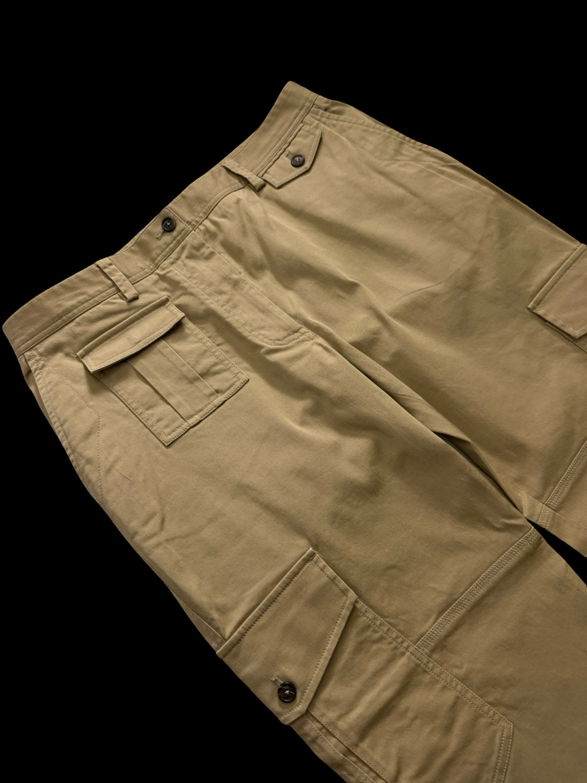 Women’s Dolce & Gabbana Khaki Cargo Trousers IT46 UK14 Zip Hem