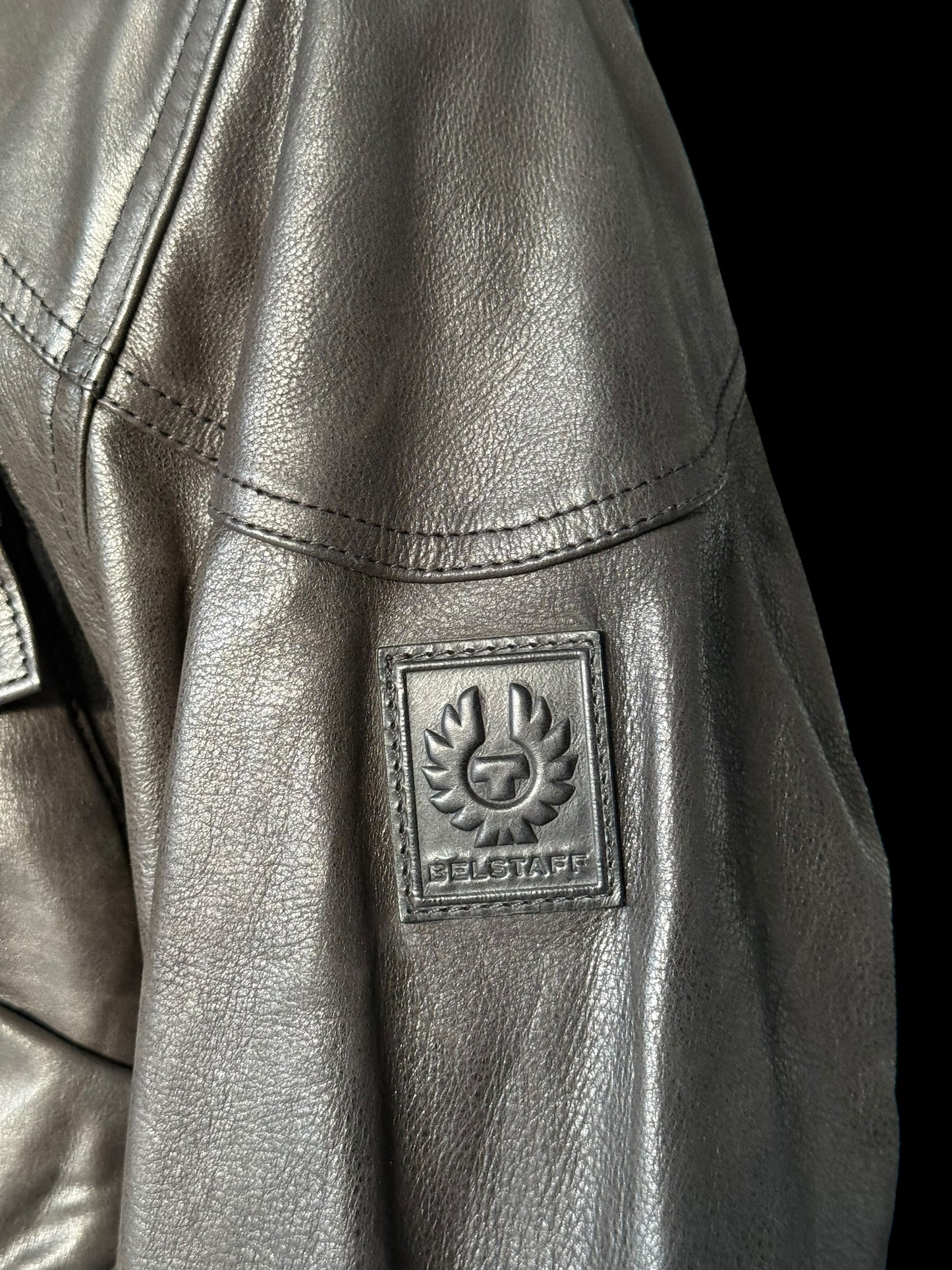 Men’s Belstaff Trialmaster Panther Leather Jacket Size 46” / XXL Black RRP £1350