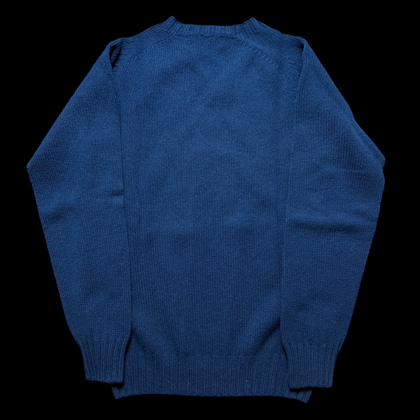 BNWT Malloch’s Linton Crew Neck Jumper Size Small Superfine Wool Navy RRP £185