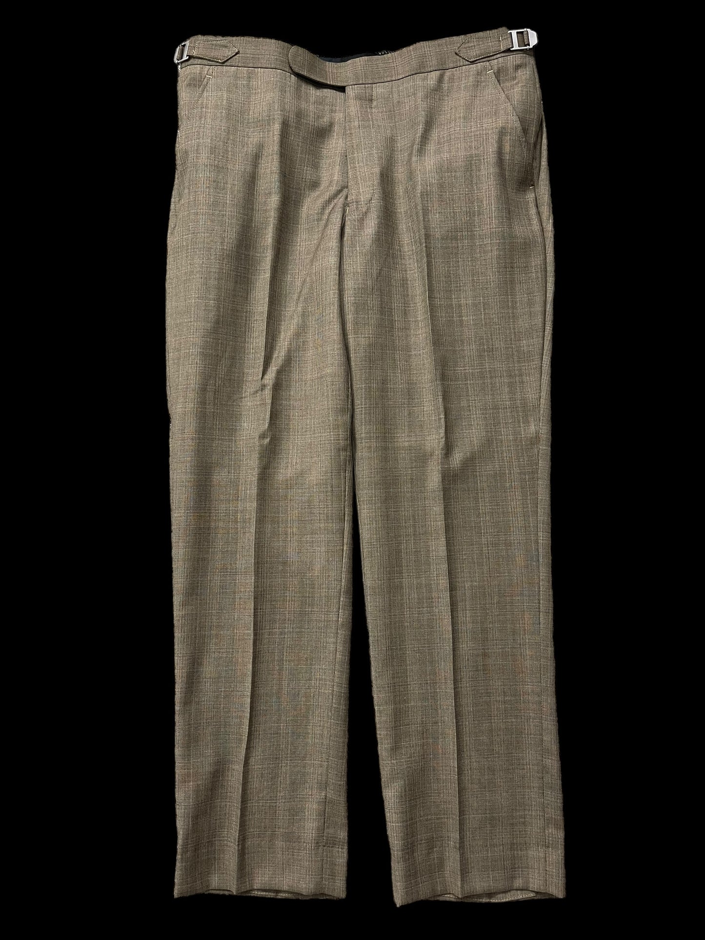 Jasper Littman Savile Row Brown 3pc Suit 40/41S W36” Huddersfield Glen Check