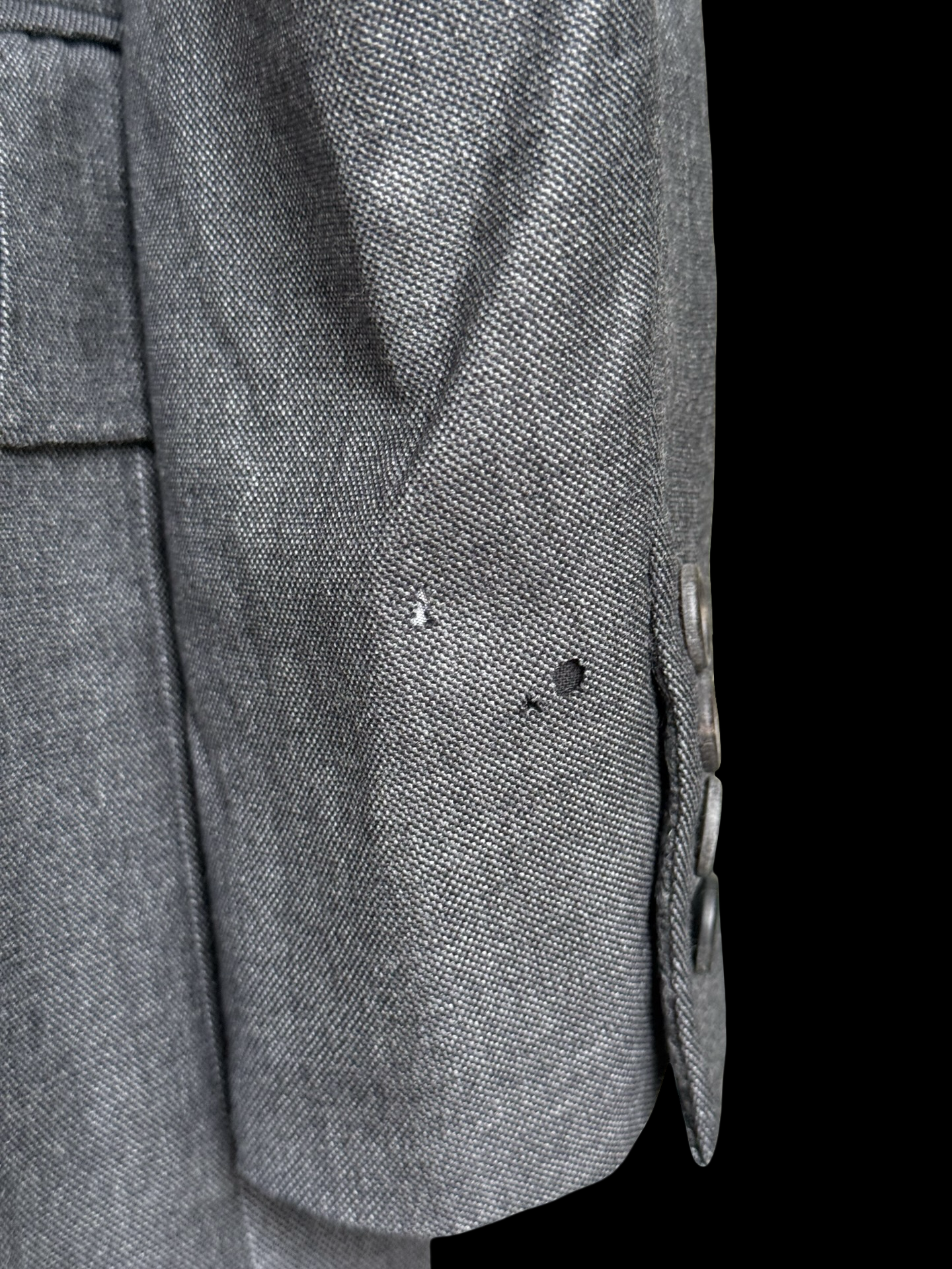Bespoke Kent & Haste Savile Row Double Breasted Grey Blazer 44S/R Silk Lined