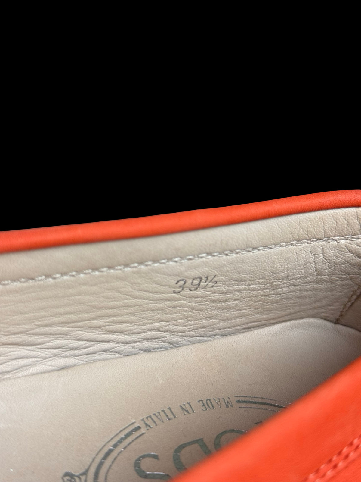Women’s Tod’s Gammino Leather Driving Loafers Orange EU39.5 UK6.5