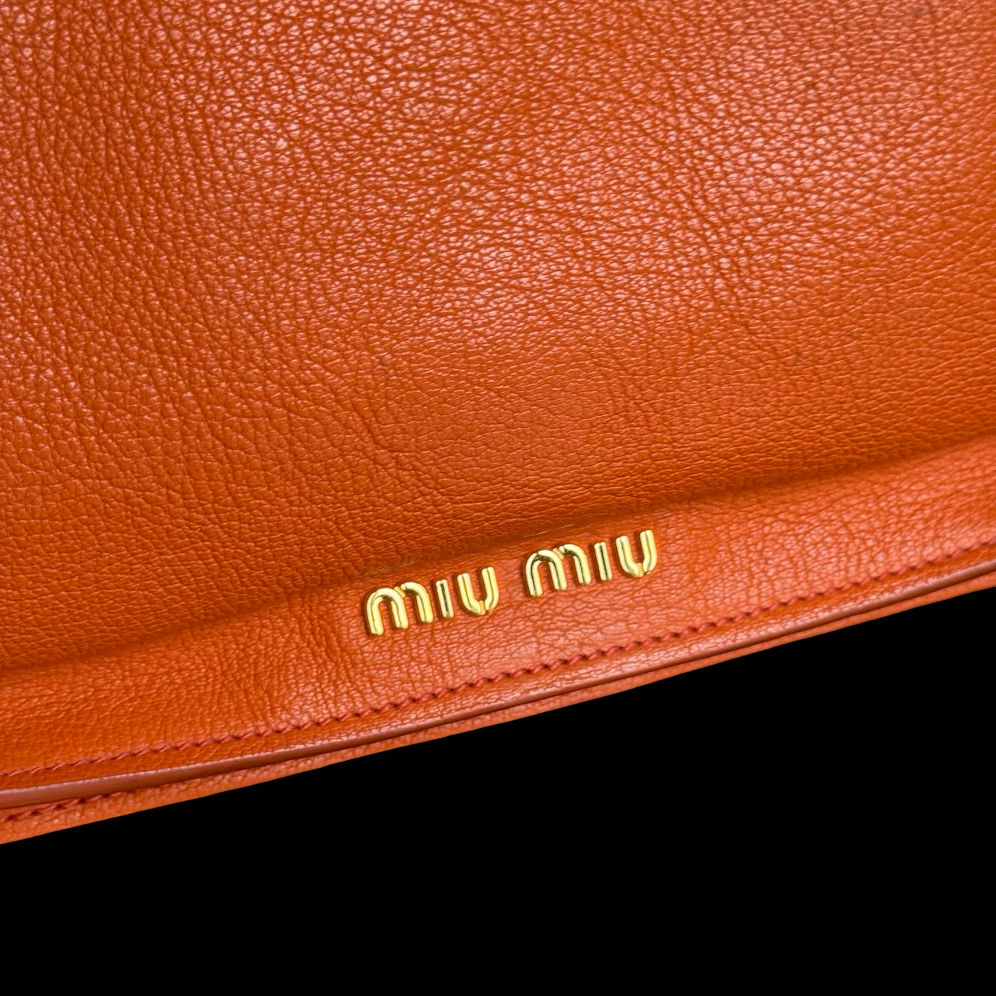 Miu Miu Madras Handbag Tote Bag Medium Size Shoulder Bag
