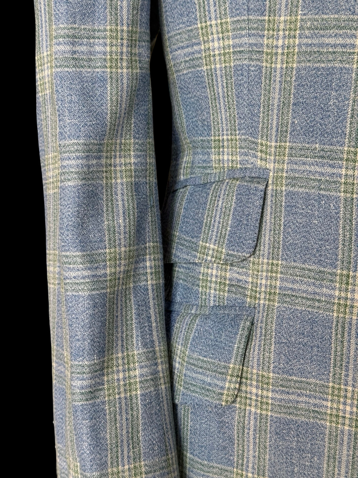 Bespoke John Kent (Kent Haste) Sport Coat 44L Light Blue Savile Row