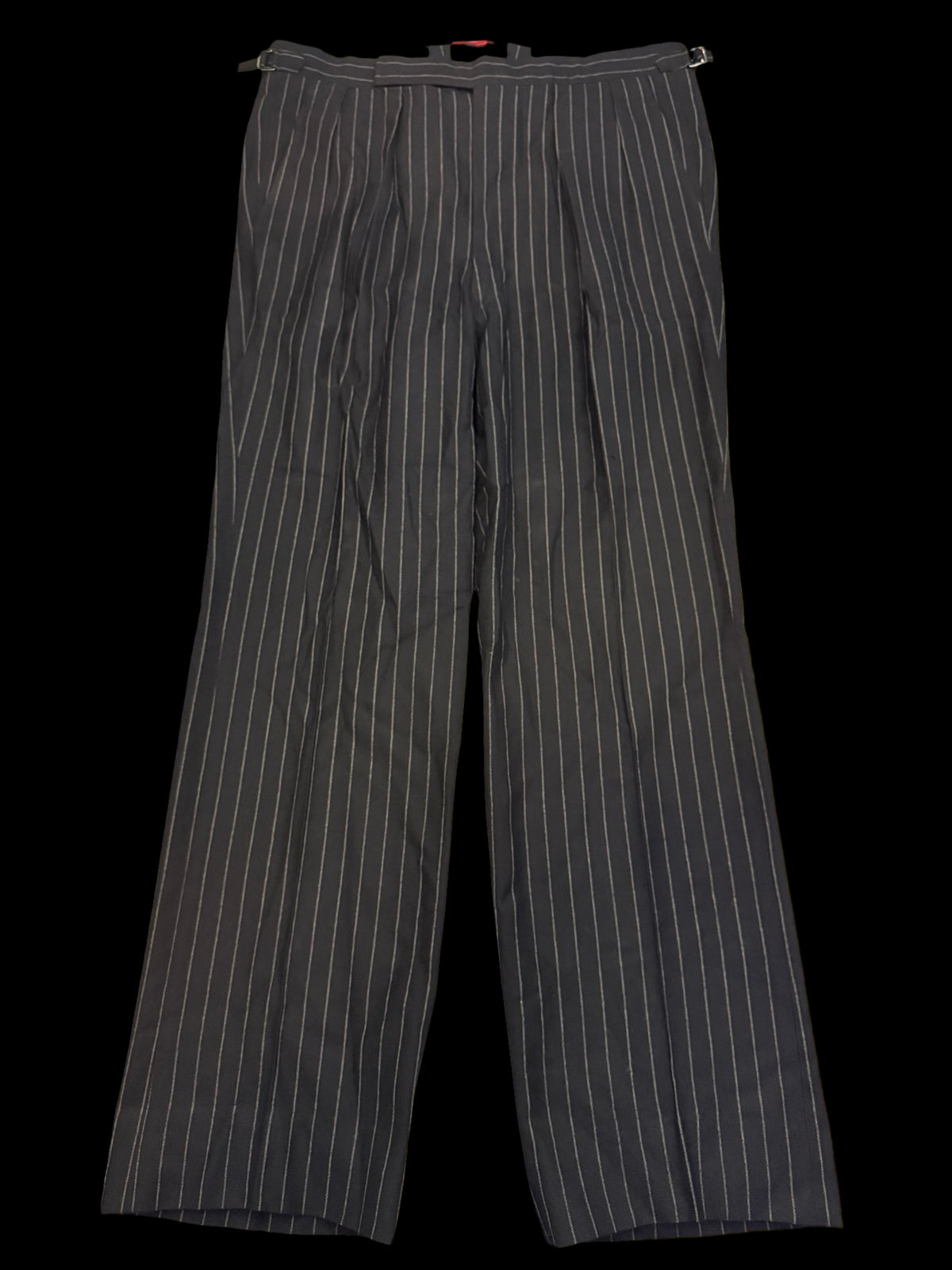 Bespoke Savile Row Navy Double Breasted Chalk Stripe Suit 42R / W36R