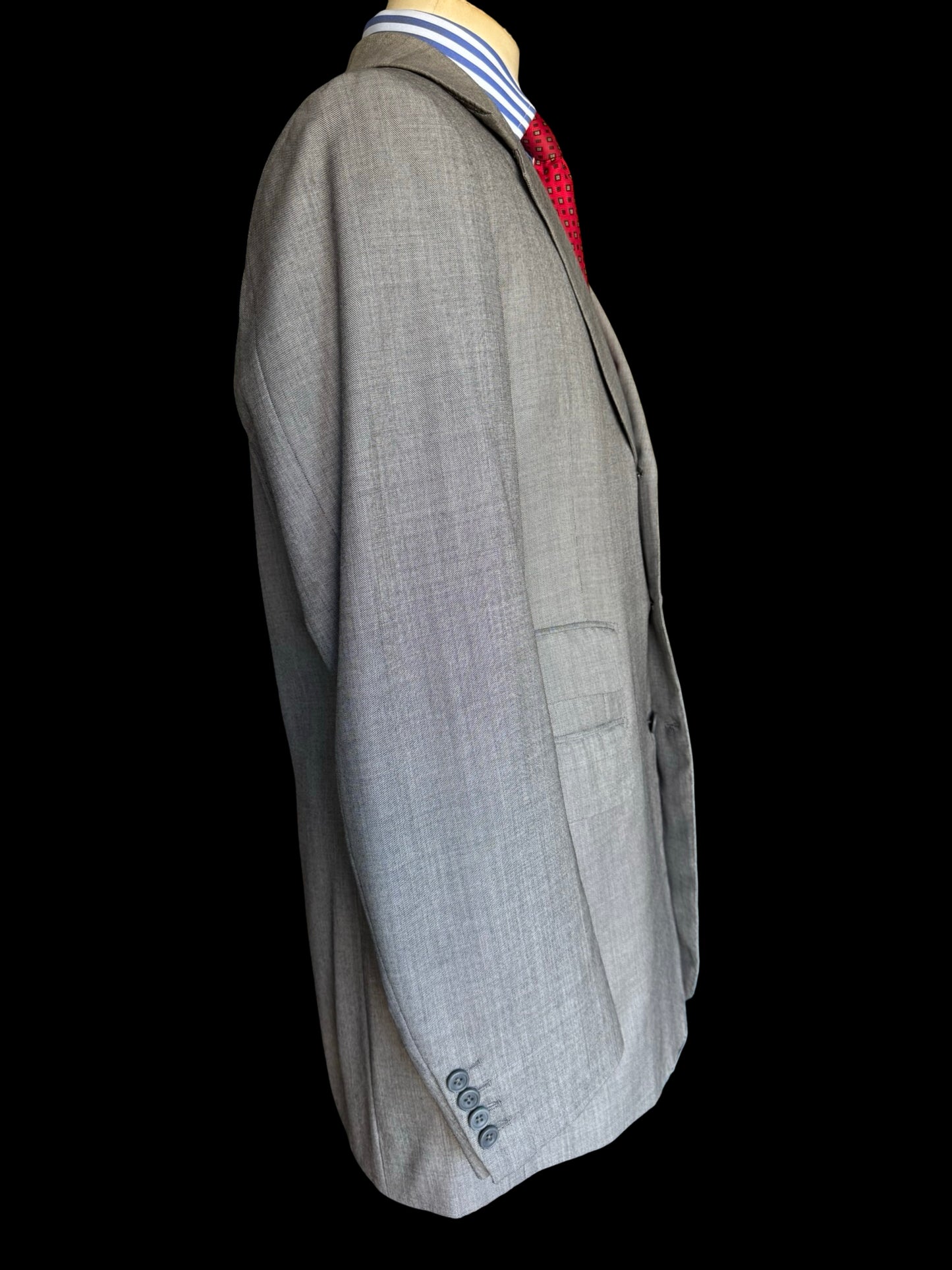 Bespoke John Kent Light Grey Suit 42L /W38L Lightweight Wool Full Canvas Savile Row