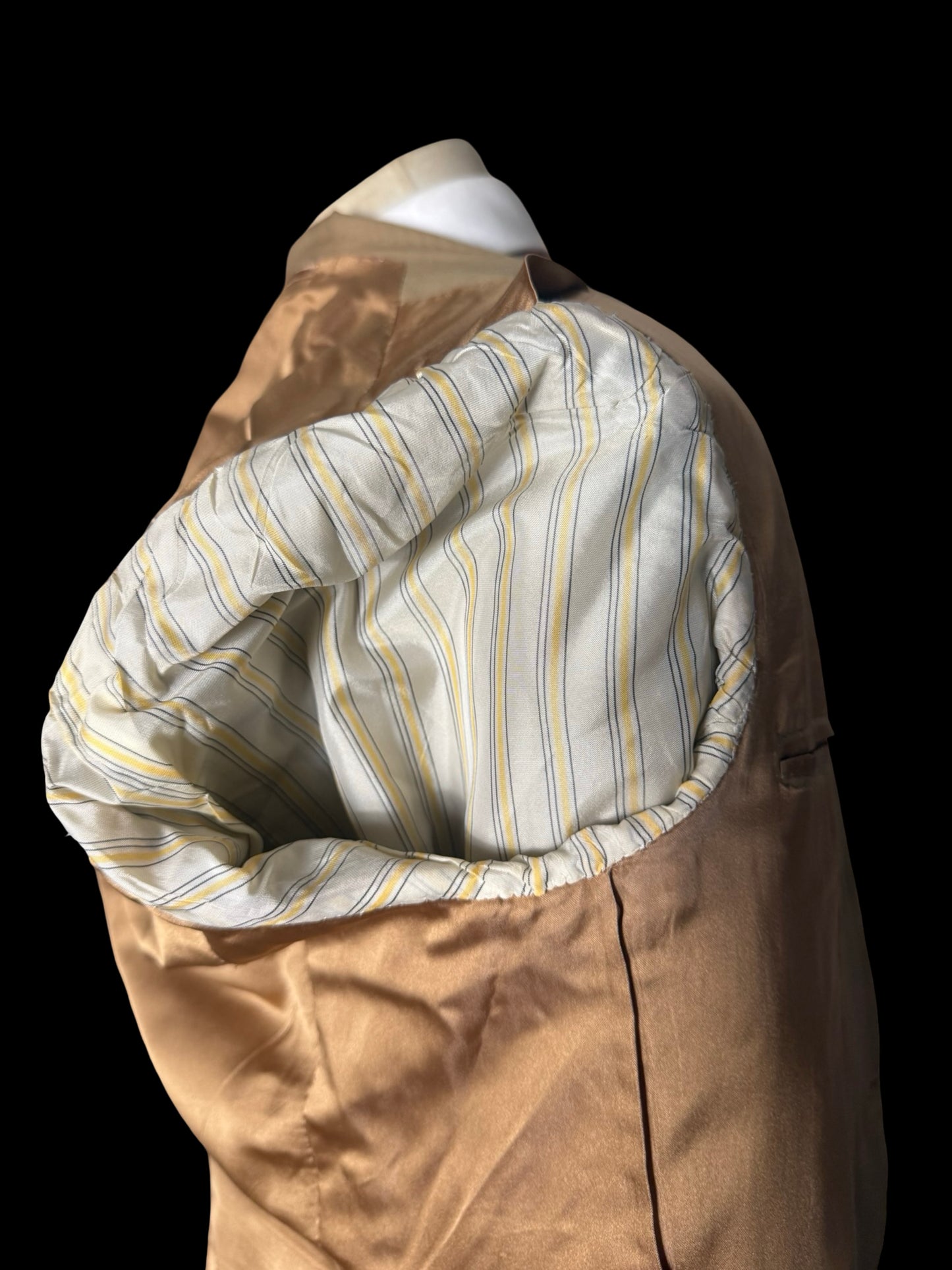 Bespoke Tommy Giulio Caraceni Tan Brown Suit 41S/ W34” 2 Roll 3