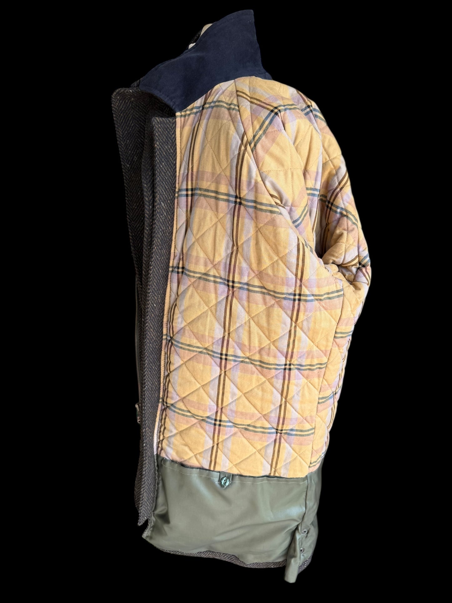 Men’s Magee Tweed Shooting Coat Size 46 Herringbone Flecked Tweed Hunting