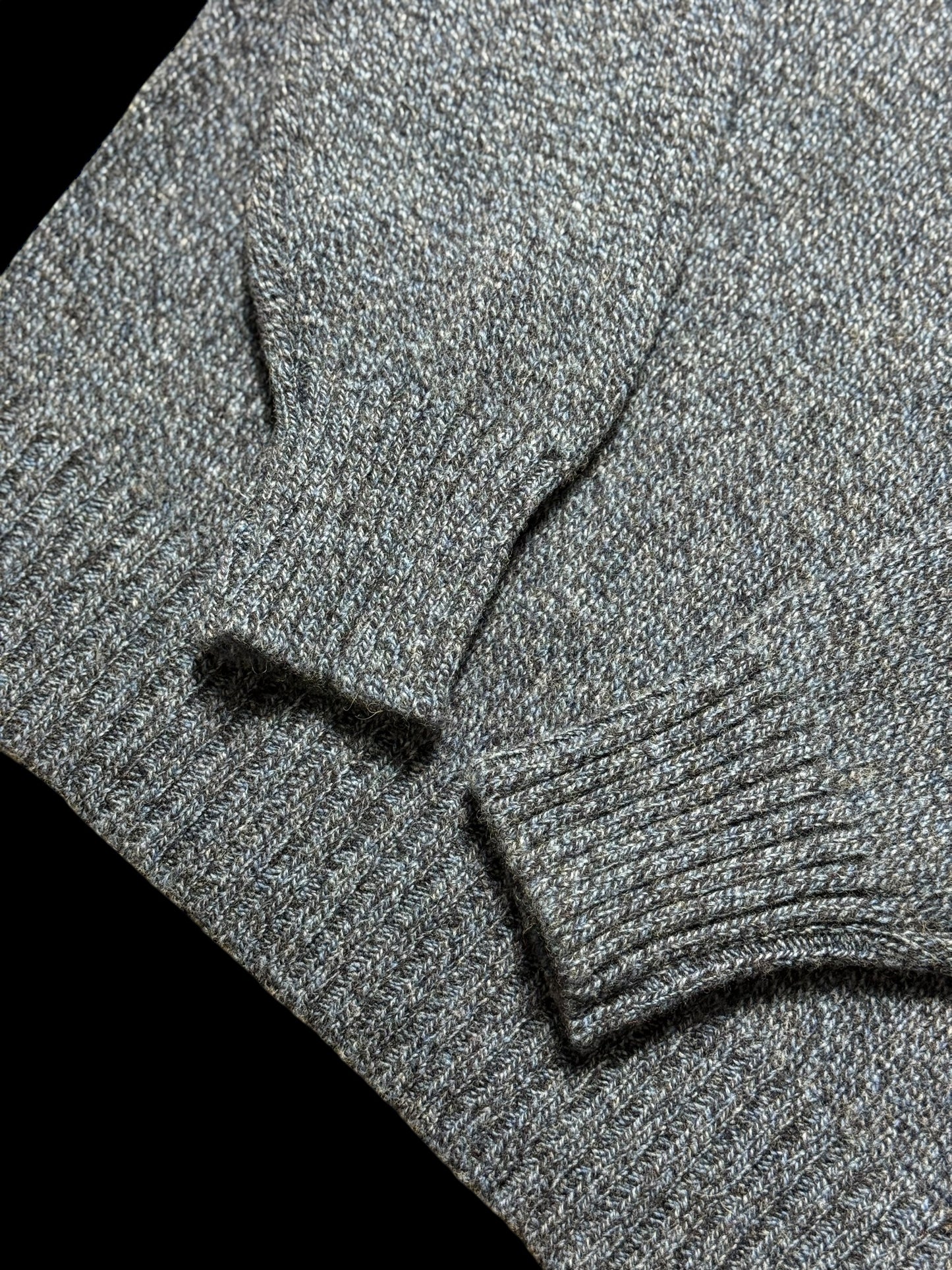 BNWT Malloch’s Dean Crew Neck Jumper Lambswool Denim Blue RRP £280