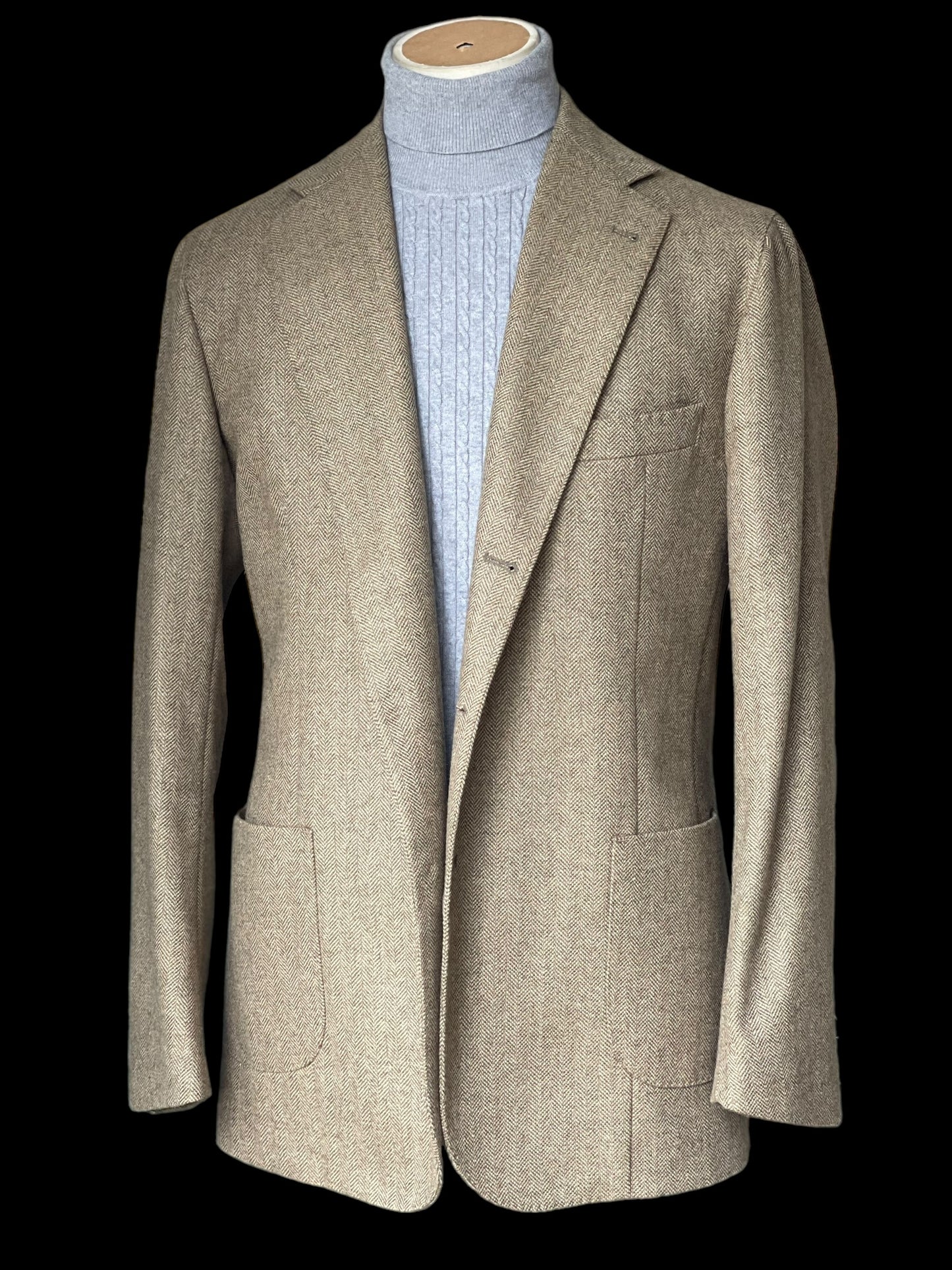 Natalino Tweed Sport Coat 52 UK42 Green 3 Roll 2 RRP £435