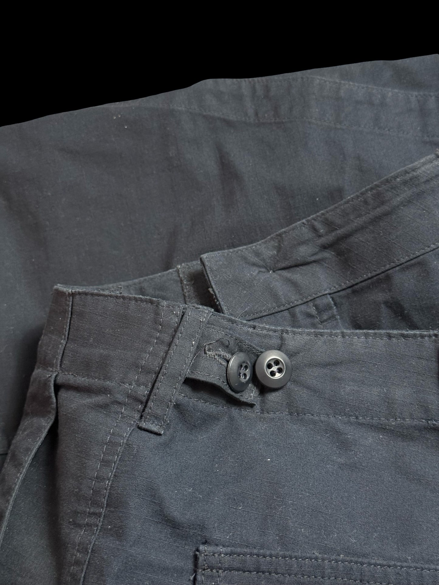 Natalino High Rise Japanese Fatigue Pant Ripstop Size 34” Navy RRP £180