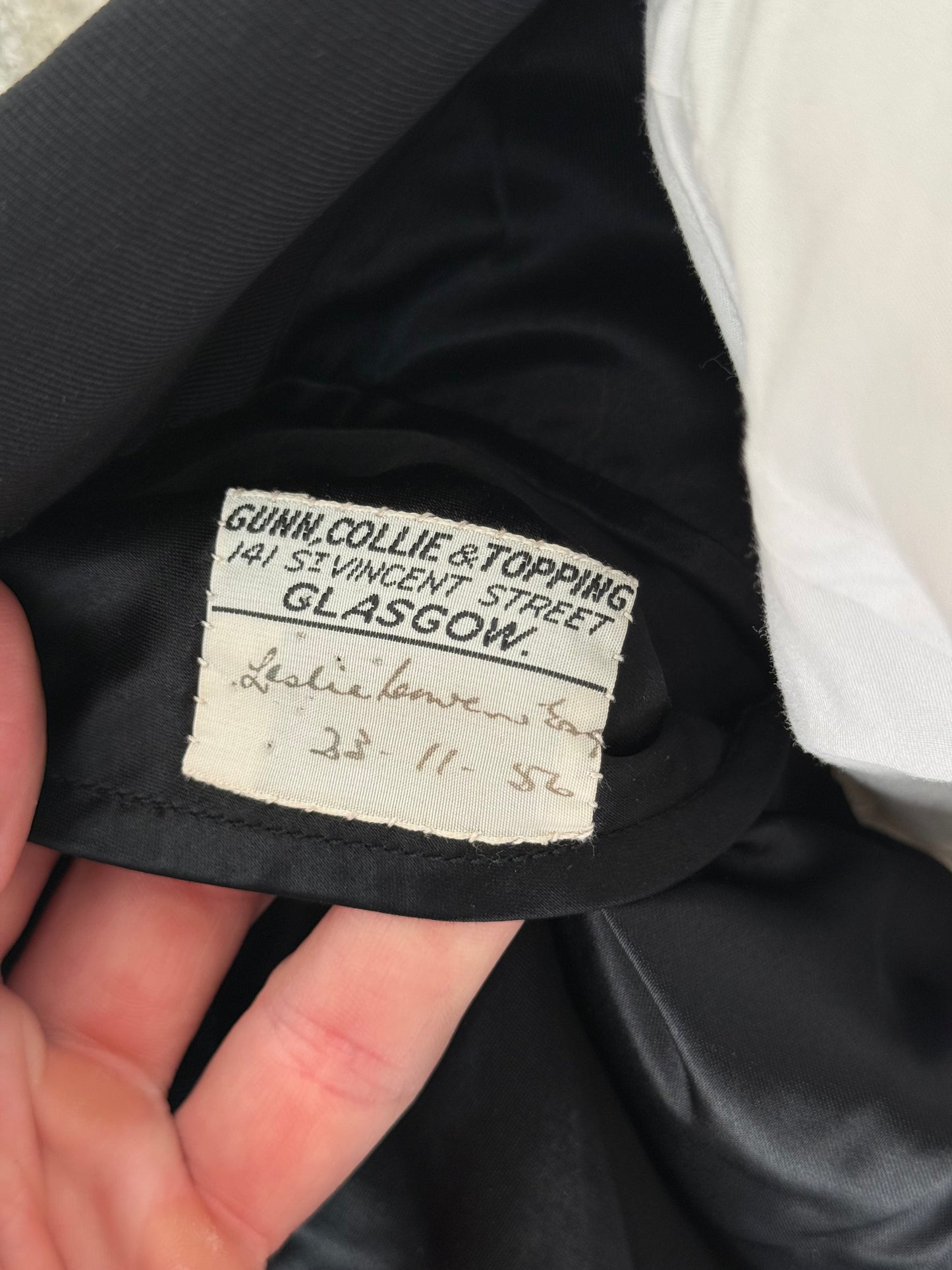 Bespoke 1950’s Gunn Collie Topping Double Breasted Dinner Suit 38S / W32”