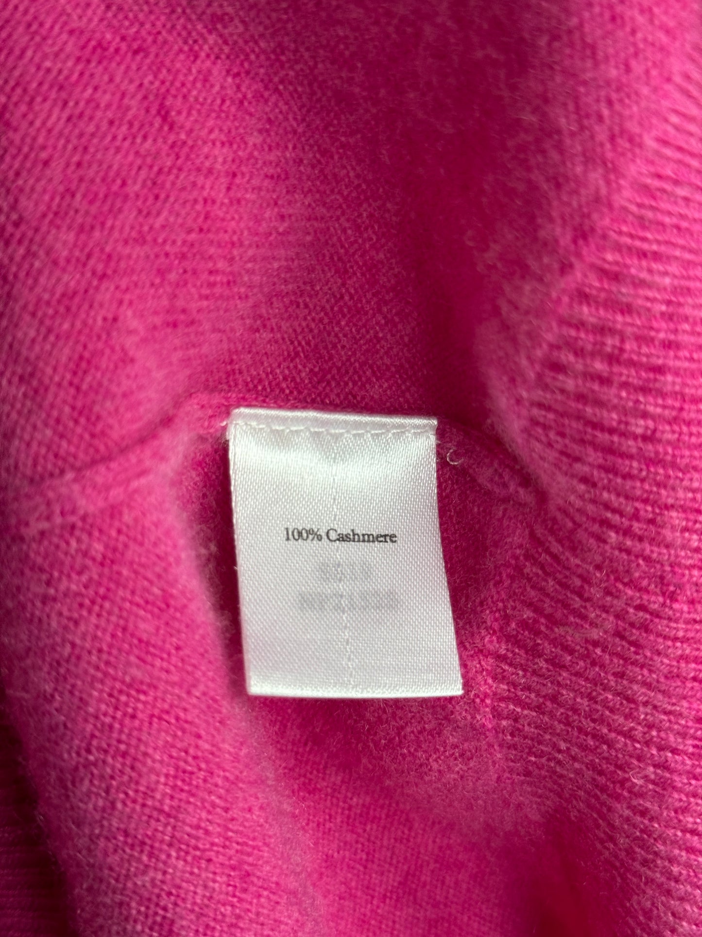 Men’s N. Peal Carnaby 1/4 Zip Cashmere Jumper Pink Size XL RRP £375