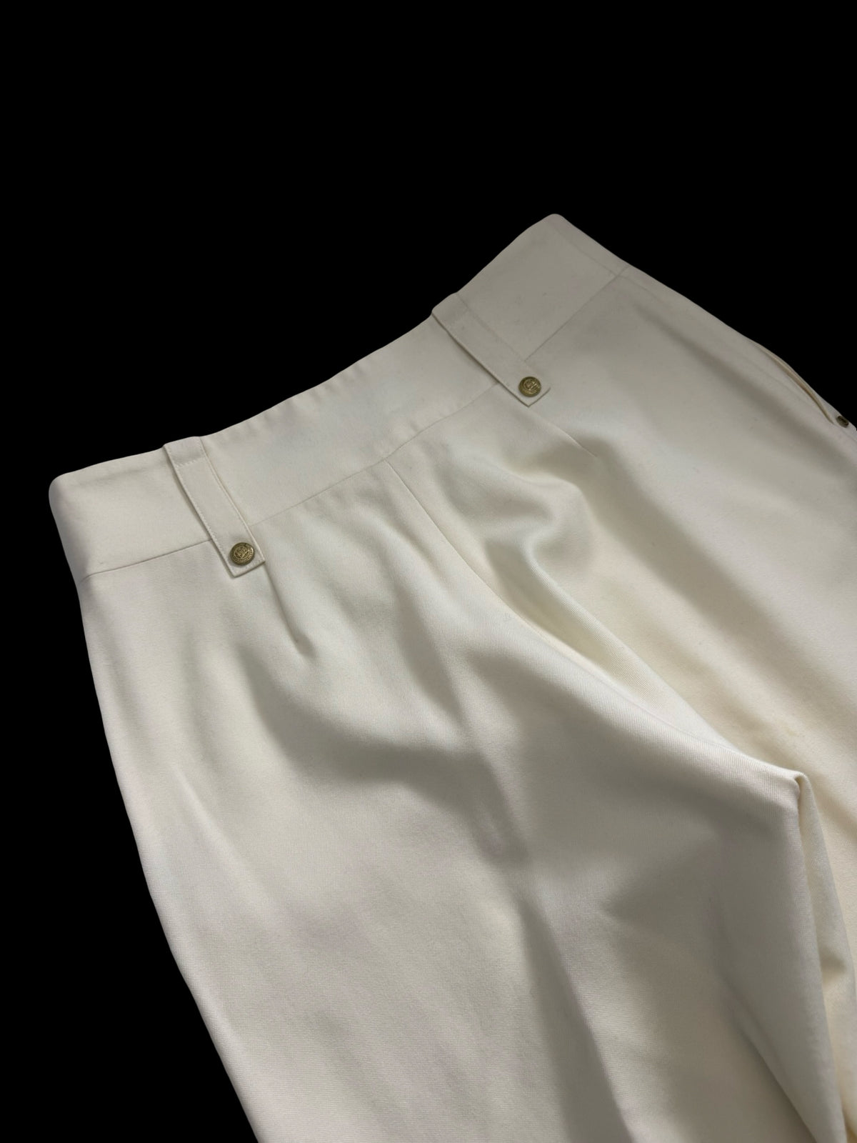 BNWT Holland Cooper High Waisted Straight Trousers UK14 Ivory RRP £299
