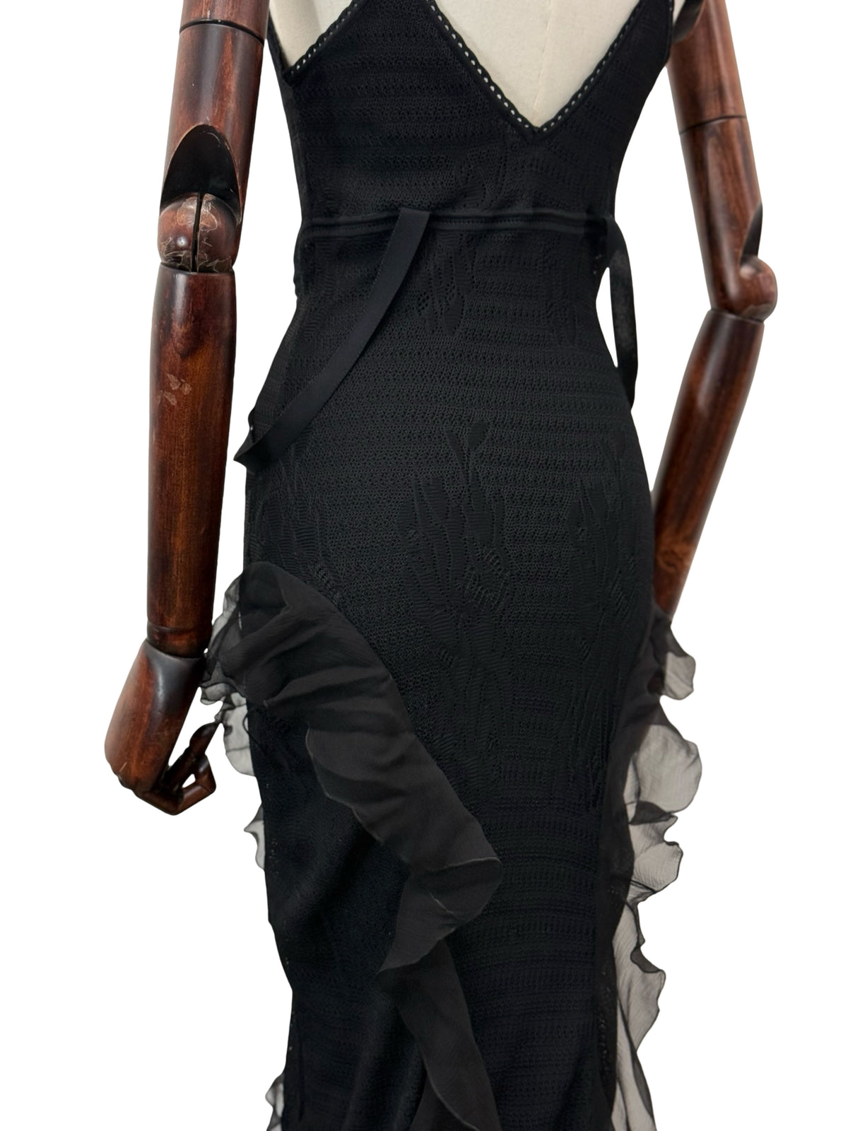 Christian Dior John Galliano 2003 ‘Tough Chic’ Evening Dress UK14 F42 US10