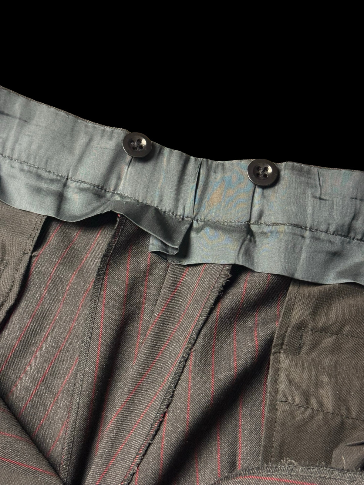 Bespoke Sims & Macdonald Savile Row Double Breasted Suit 38S / W34S Grey Pinstripe
