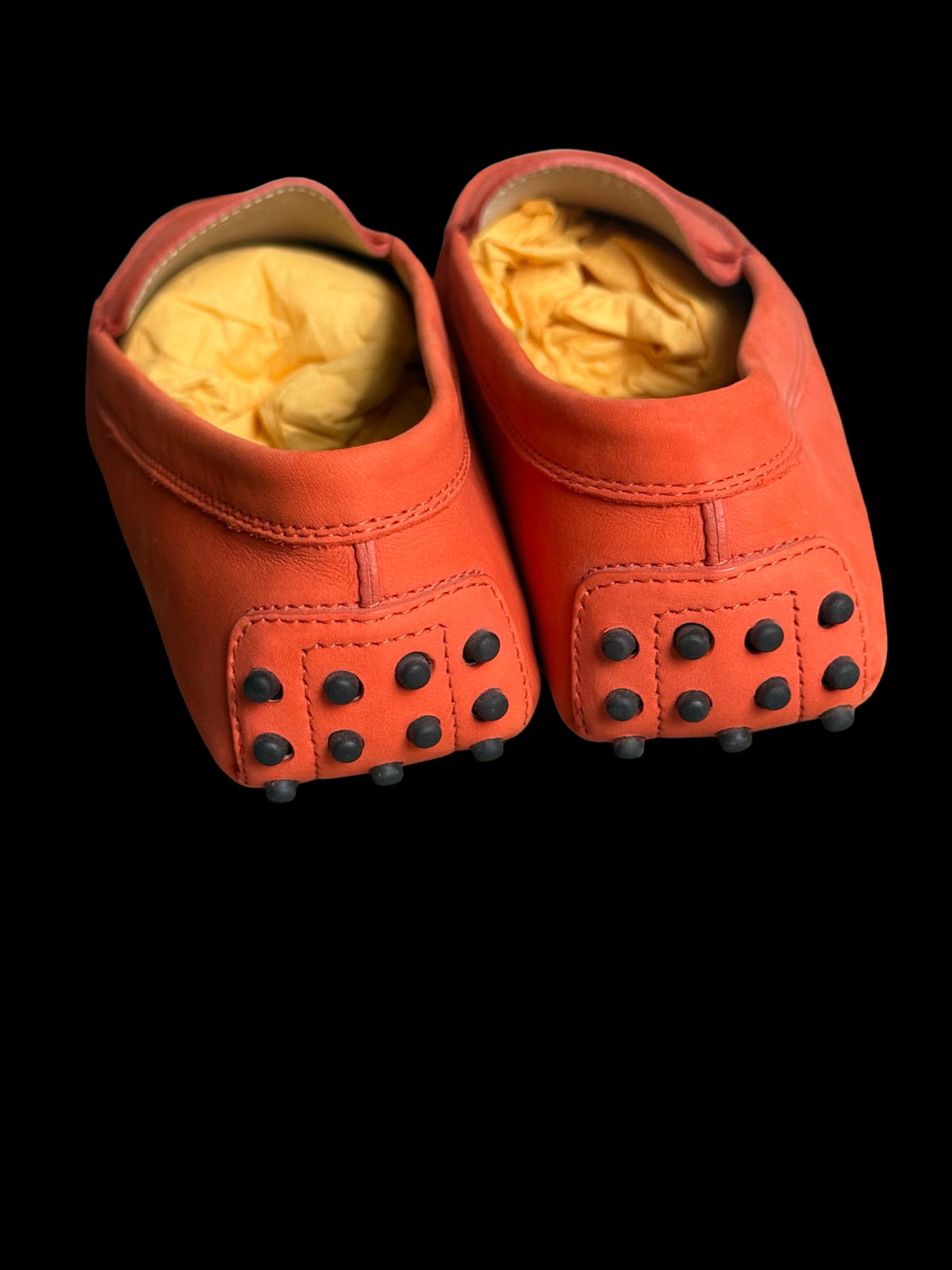 Women’s Tod’s Gammino Leather Driving Loafers Orange EU39.5 UK6.5