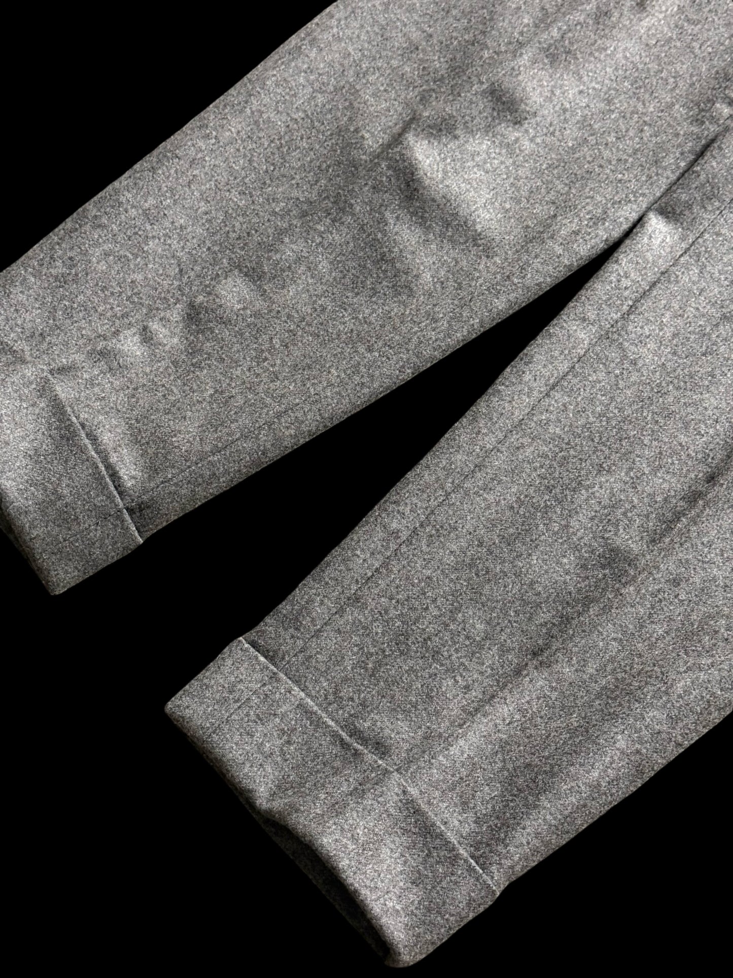 Men’s Natalino Grey Flannel Pleat Front Trousers W32S RRP £195