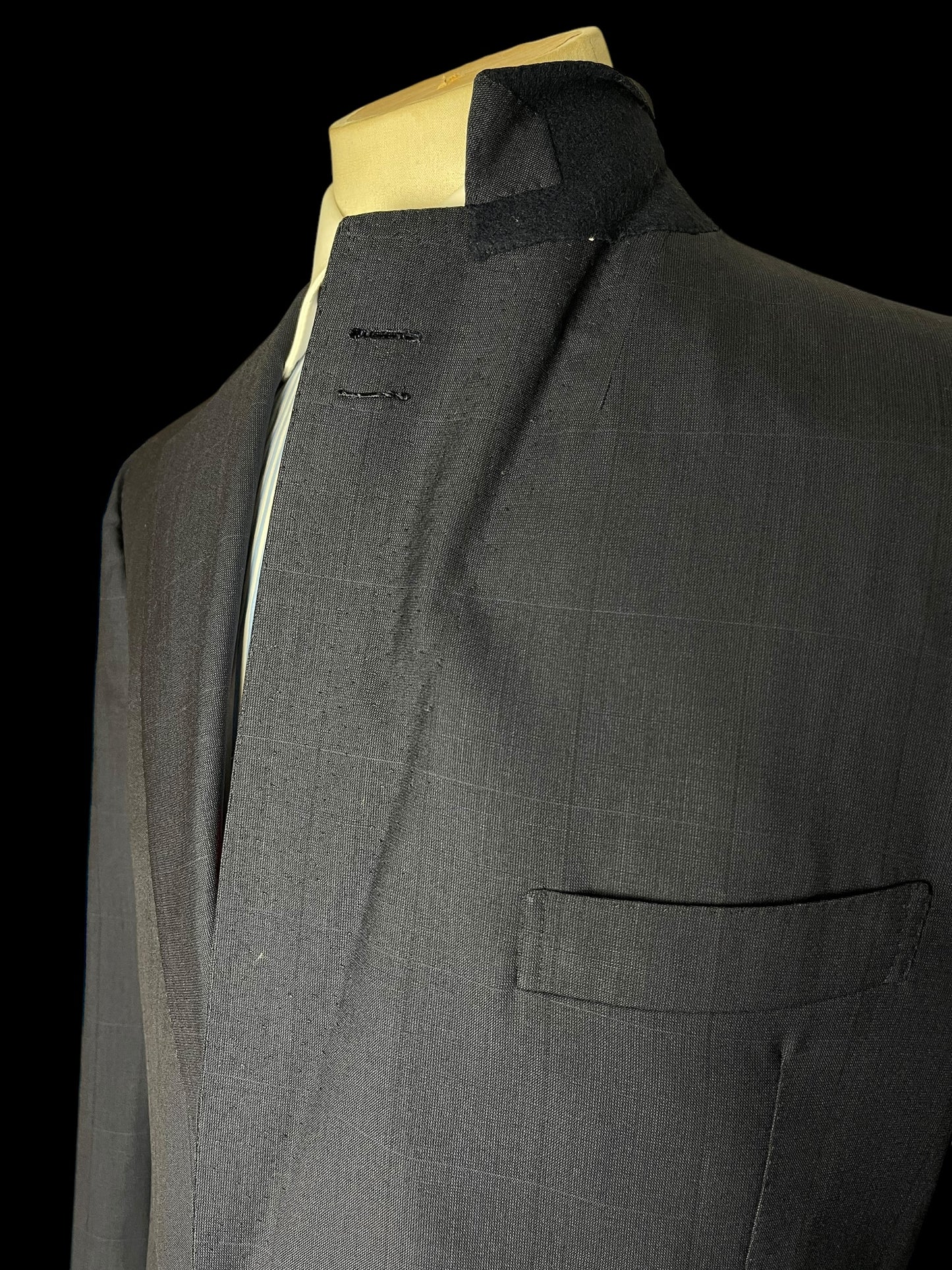 Rubinacci LH Napoli Bespoke Suit 40S / W34-35” Navy Blue