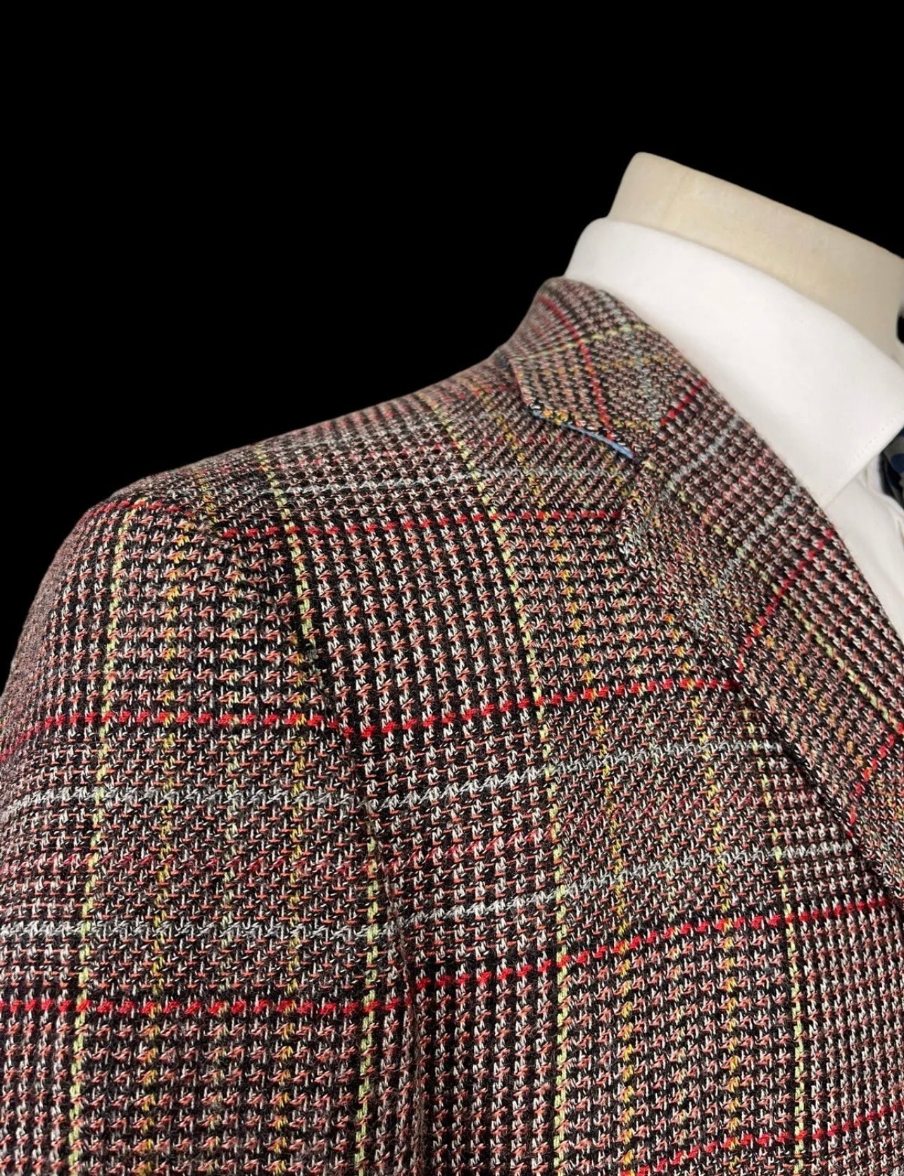 Mens ETRO Milano Tweed Blazer 54 UK44R Multi-Colour Check Luxury