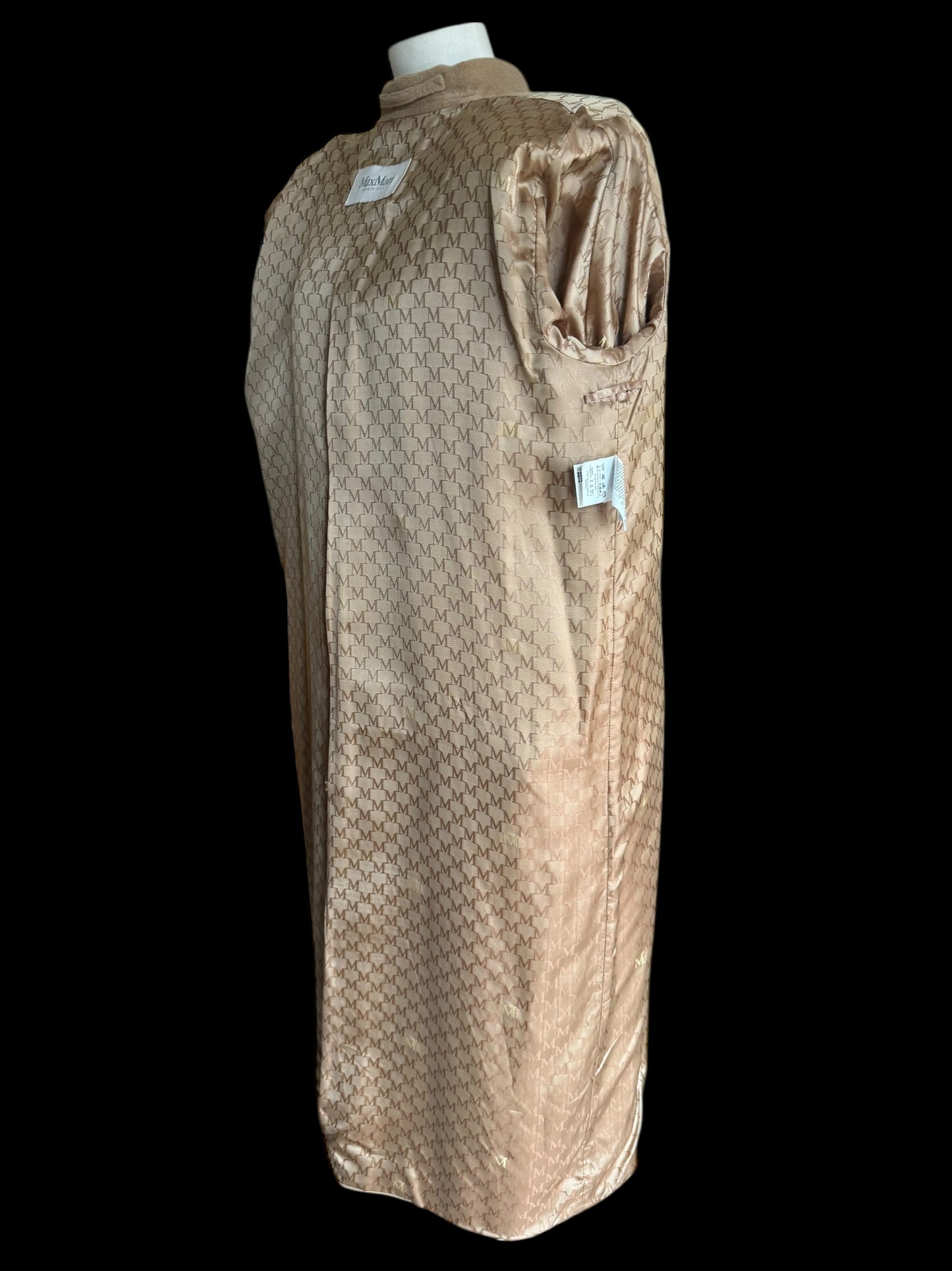 Max Mara 101801 Icon Madame Coat Camel Beige Cashmere Wool Oversized UK 8 10 12