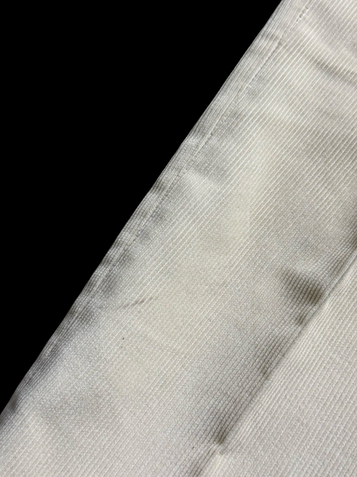 Natalino Off White Corduroy Pleat Front Trousers W30S RRP £180