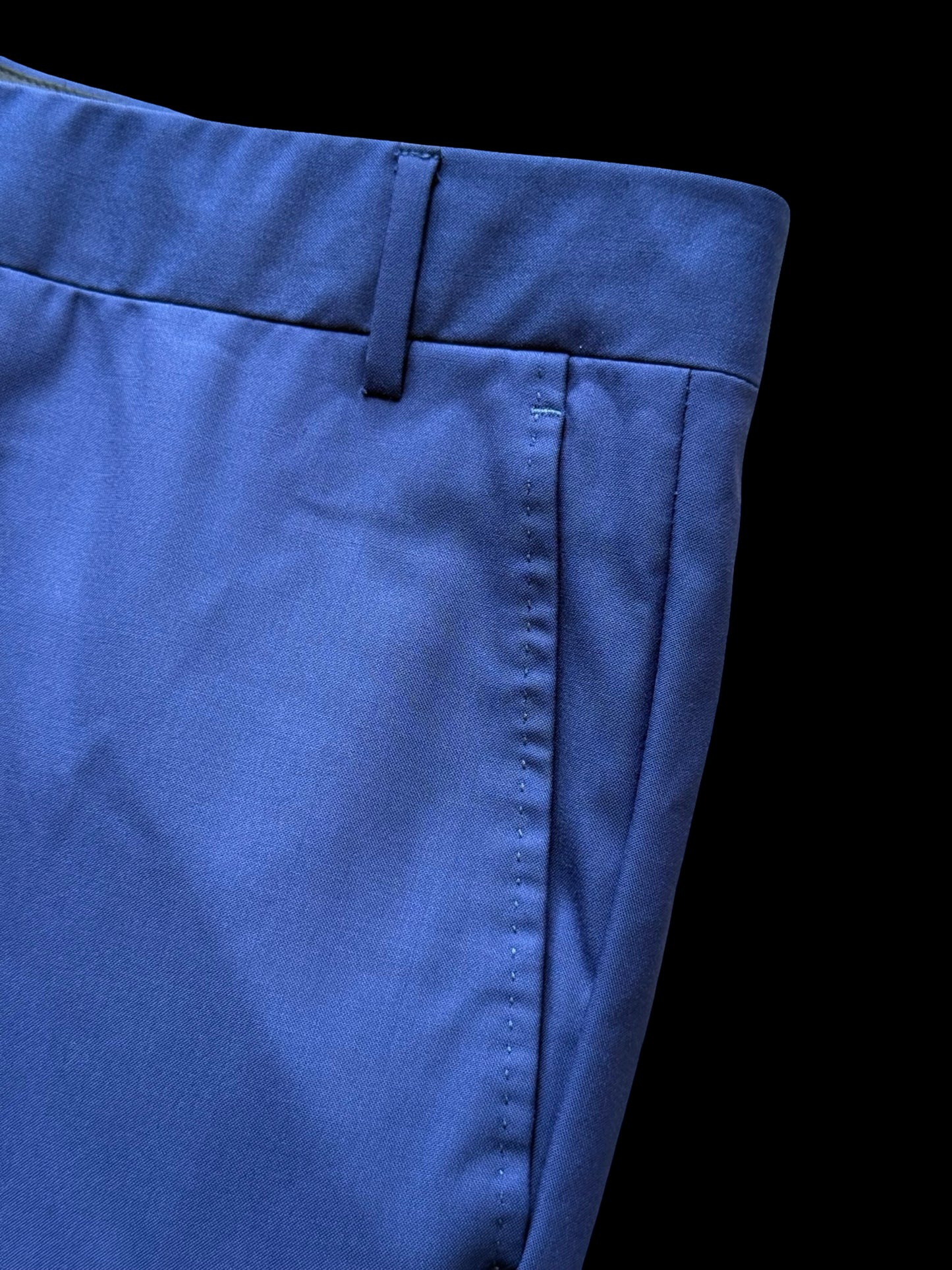 Corneliani Su Misura Royal Blue Suit 48R / W44R MTM Bespoke 15.75 Micron