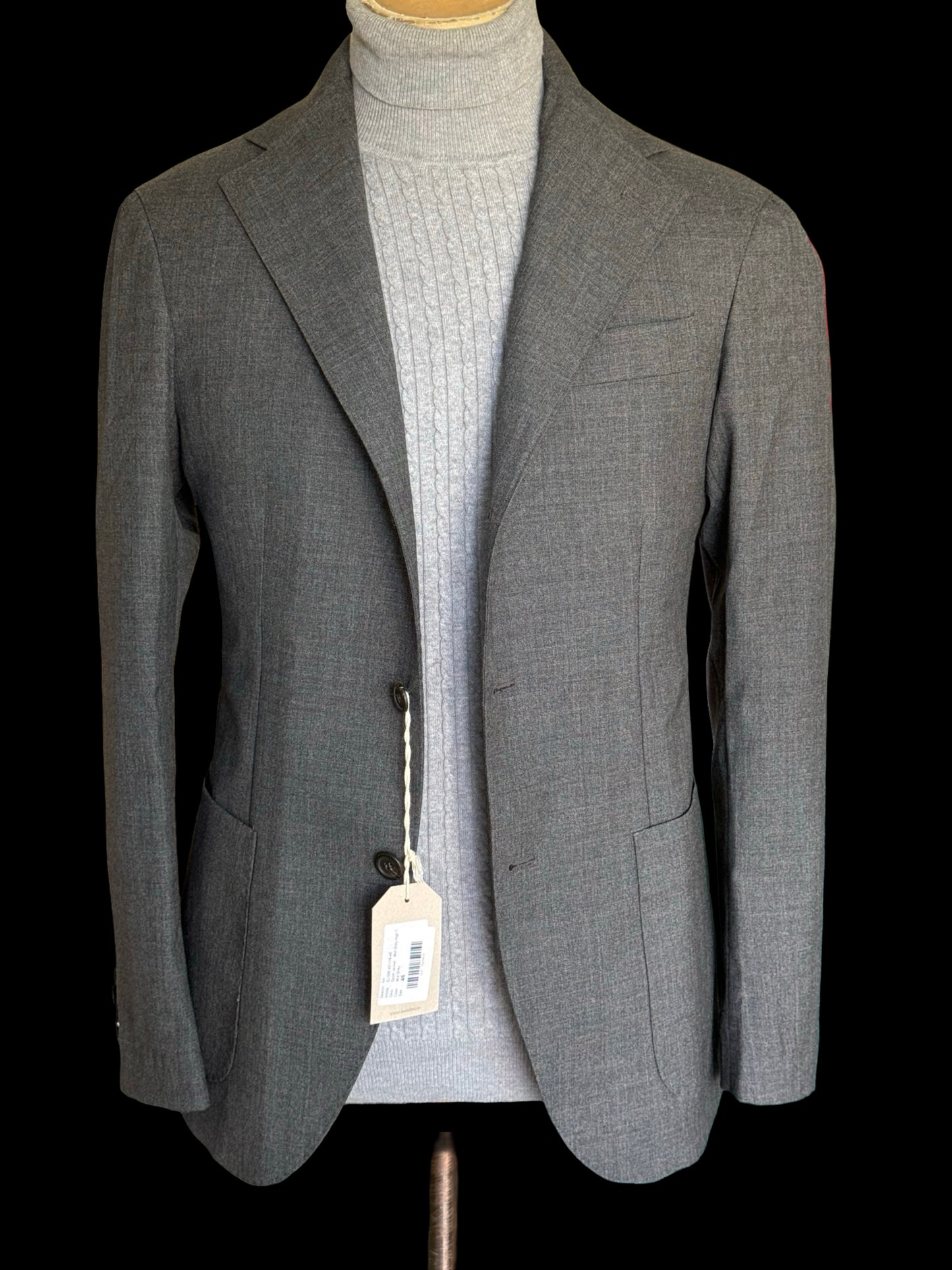 BNWT Natalino Mid Grey Tropical Wool Sport Jacket IT46 UK36 RRP £480