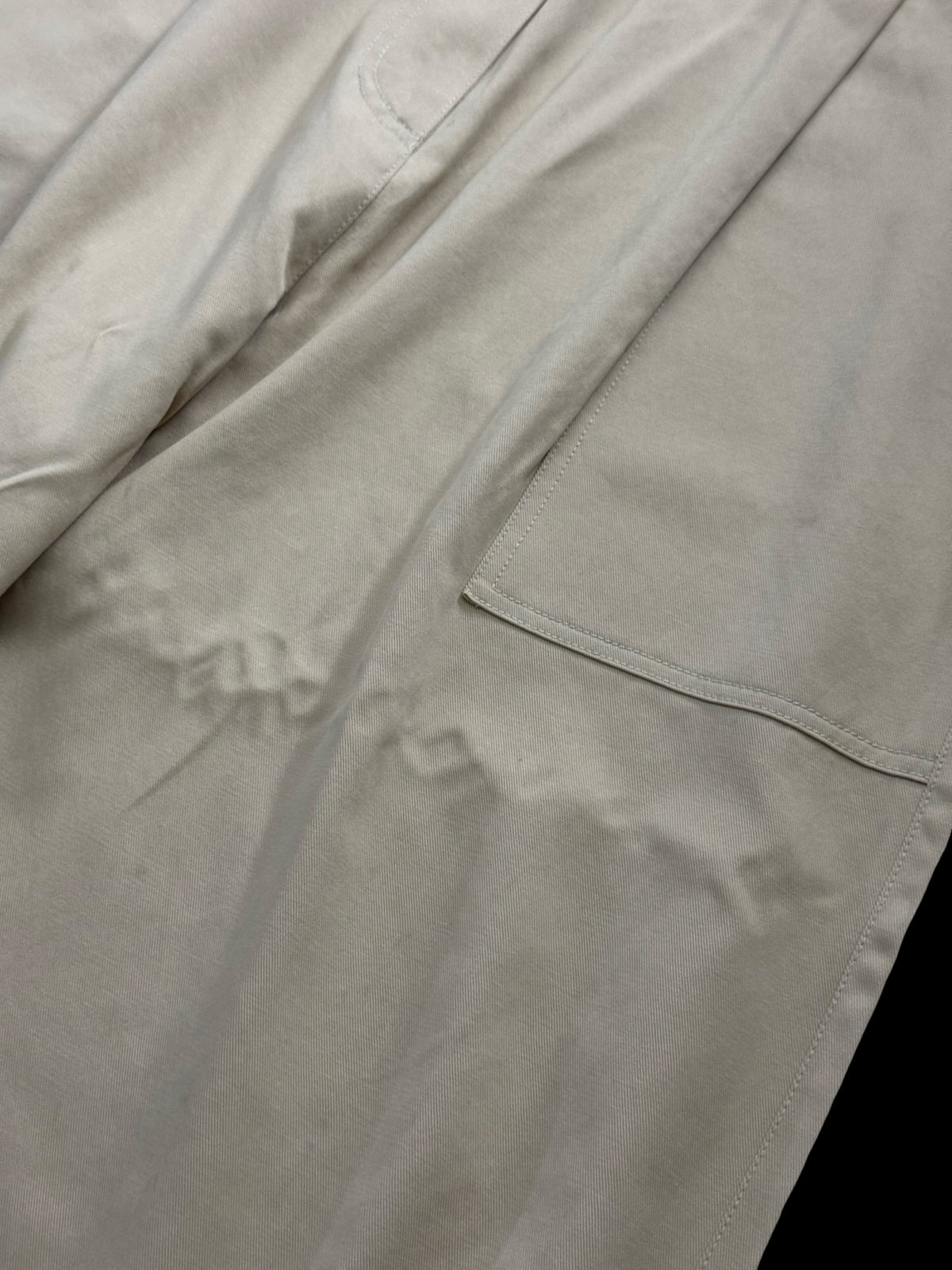 Ulla Johnson Neutral Stone Carrot Wide Leg Trousers US10 UK14
